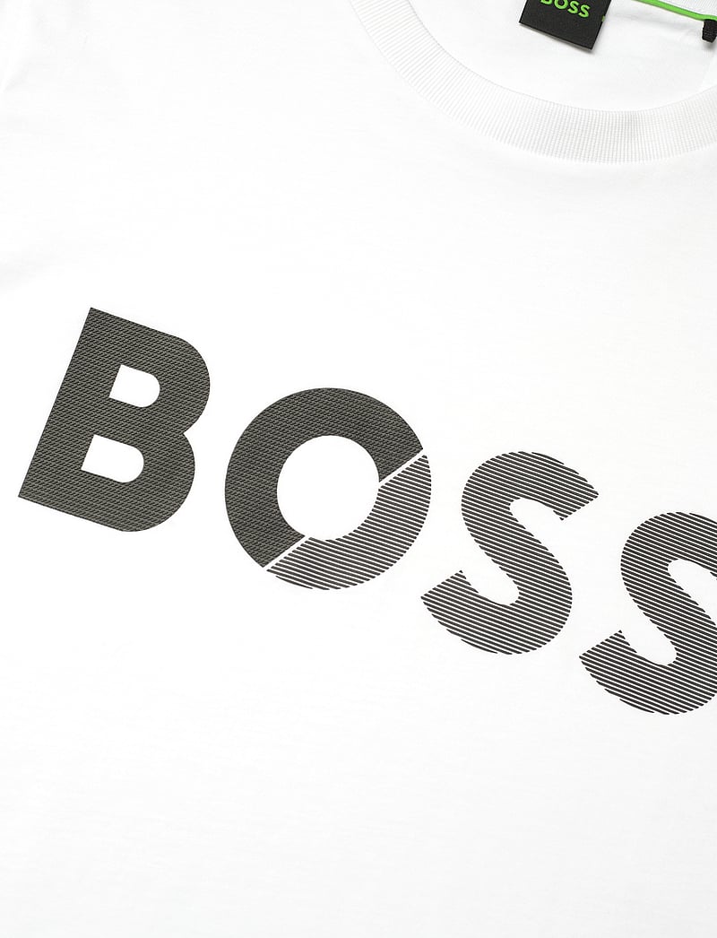 BOSS - Tee Tape Logo - oberteile & t-shirts - white - 2