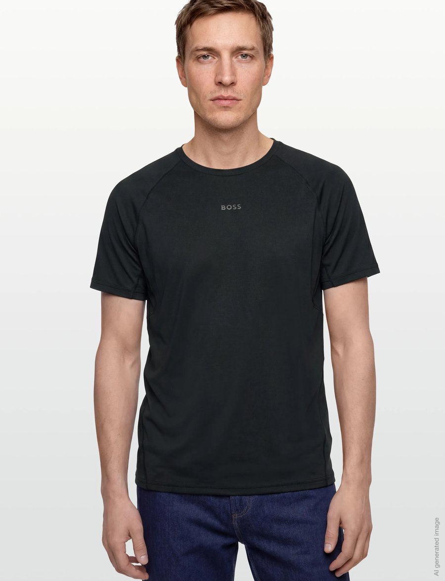 BOSS - Tee Active 1 - t-shirts - black - 3