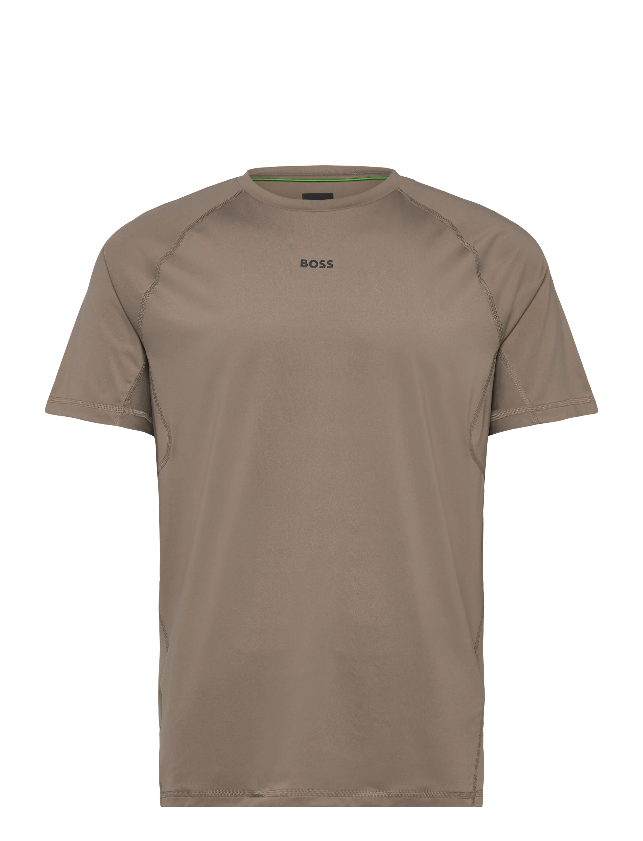 BOSS Tee Active 1 - Riided - LIGHT/PASTEL GREEN / brown