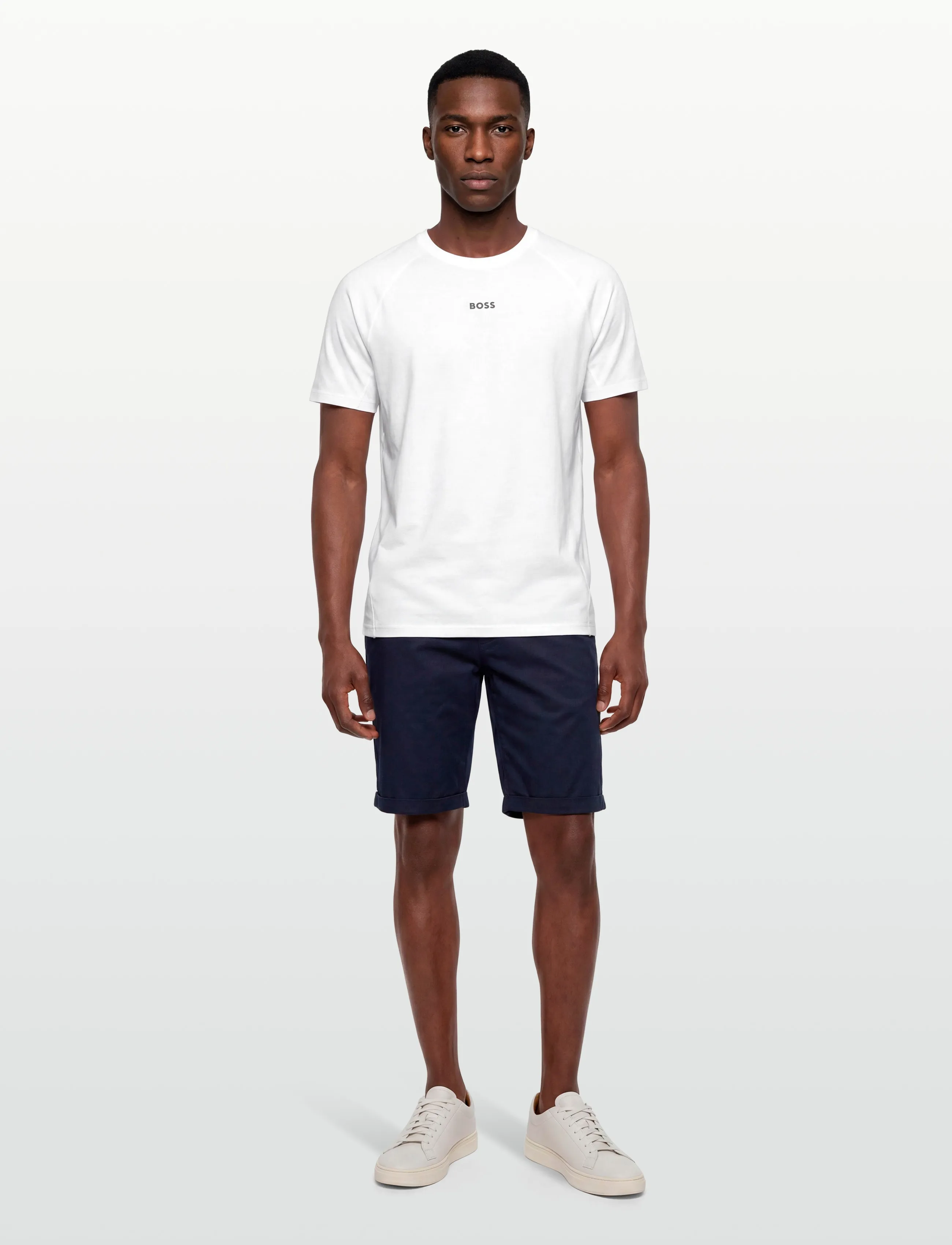 BOSS Tee Active 1 - T-Shirts - WHITE / white