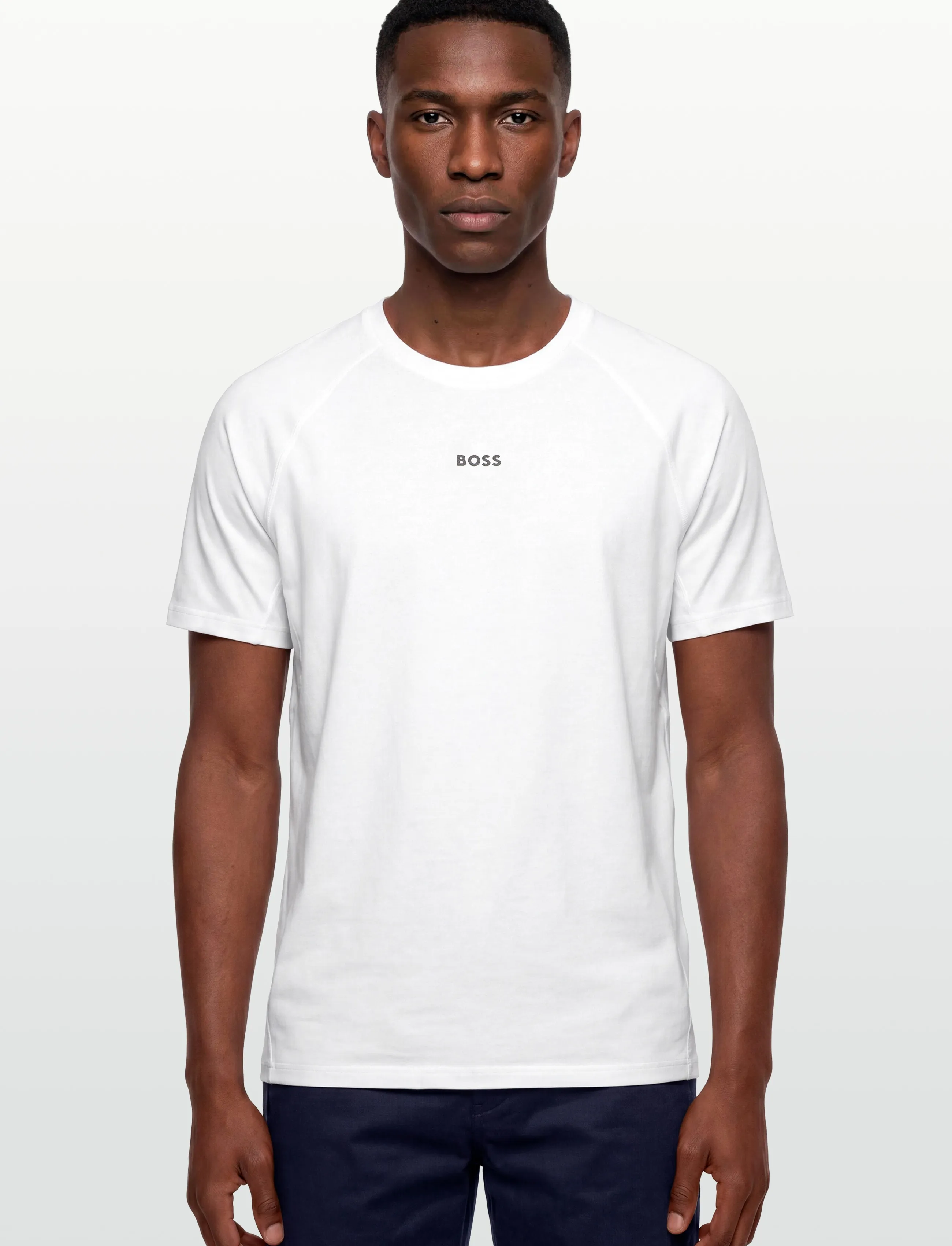 BOSS - Tee Active 1 - short-sleeved t-shirts - white - 3