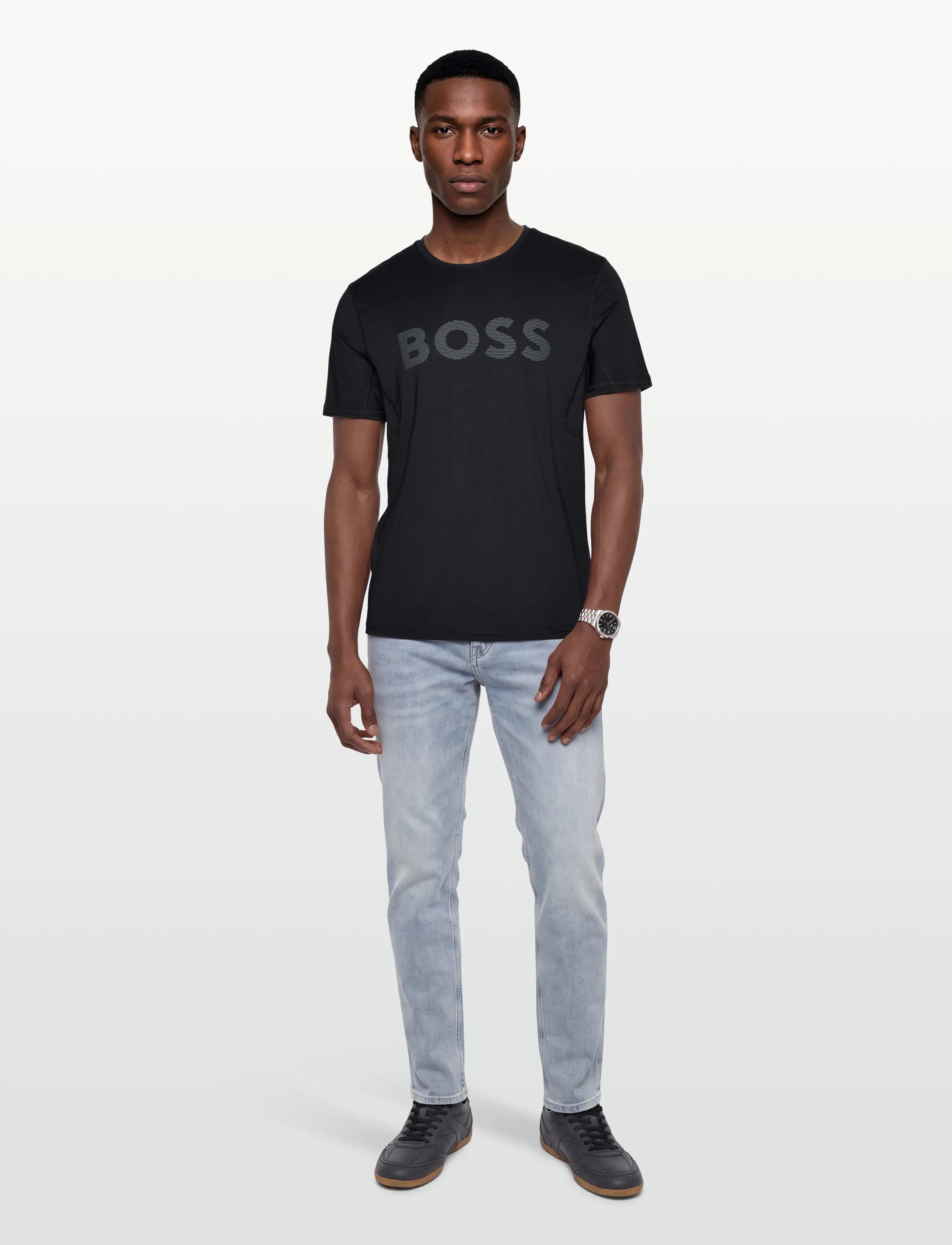 BOSS Tee Active, L, Sport Oberteile, Schwarz - T-shirts, Männerswear