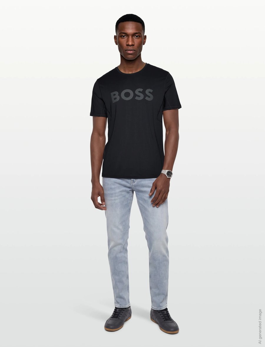 BOSS - Tee Active - koszulki i t-shirty - black - 0