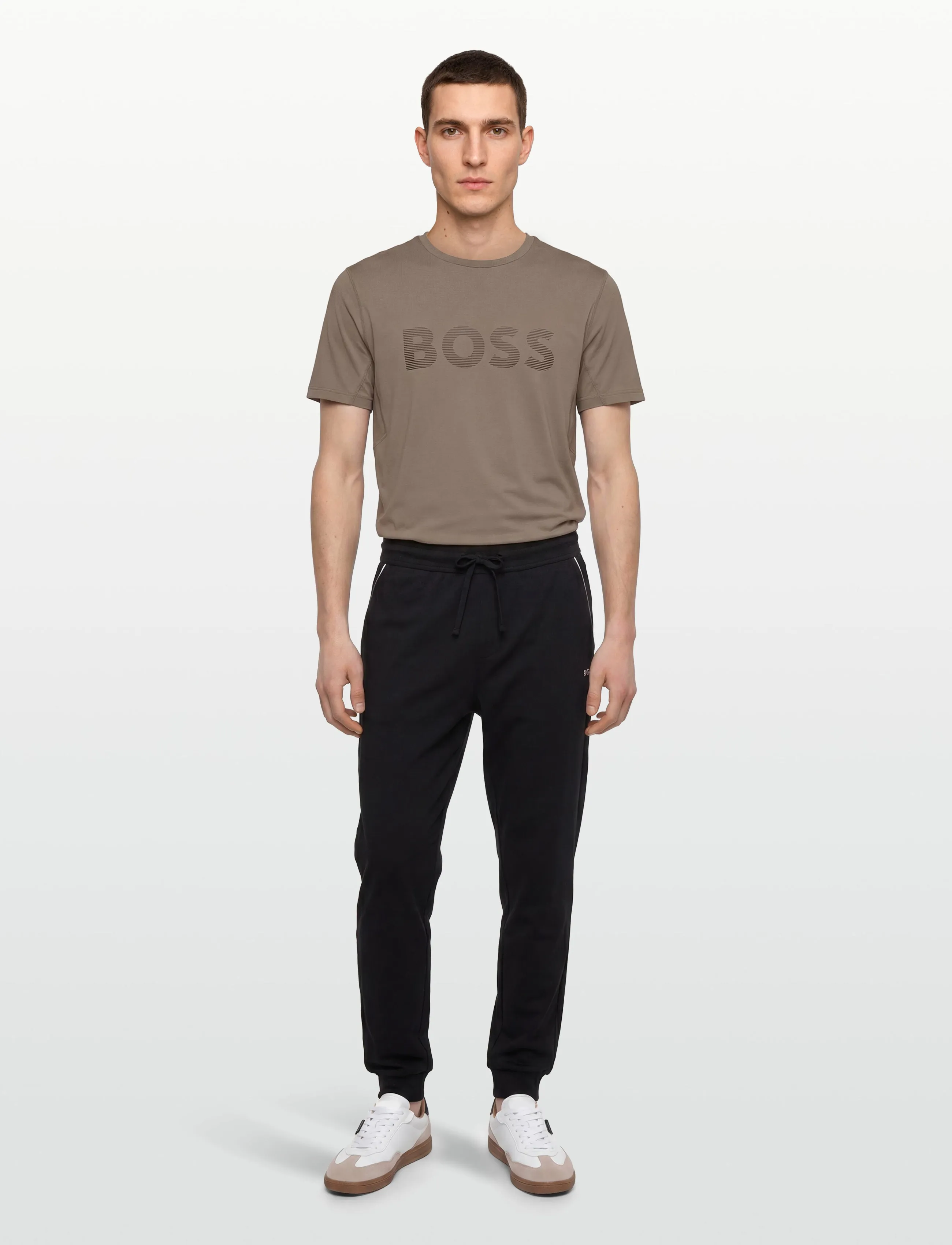 BOSS Tee Active, XL, Brown, Sport Overdele > Sport T-shirts, Herre
