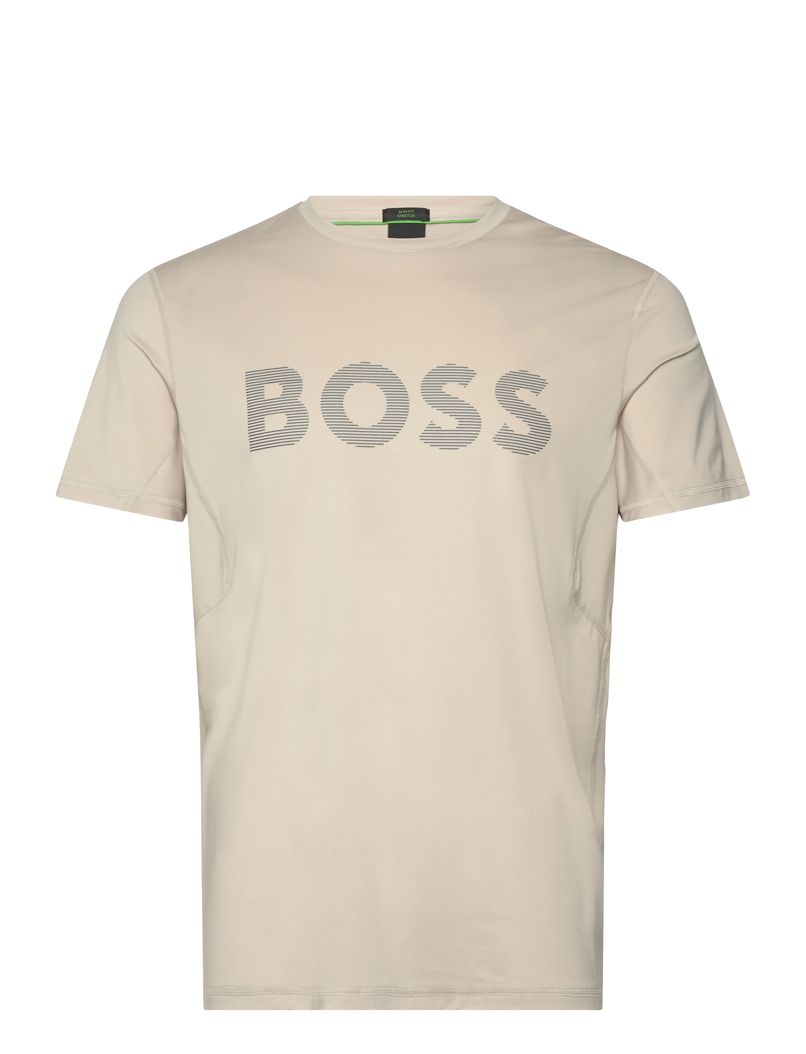 BOSS - Tee Active - tops & t-shirts - open beige - 0