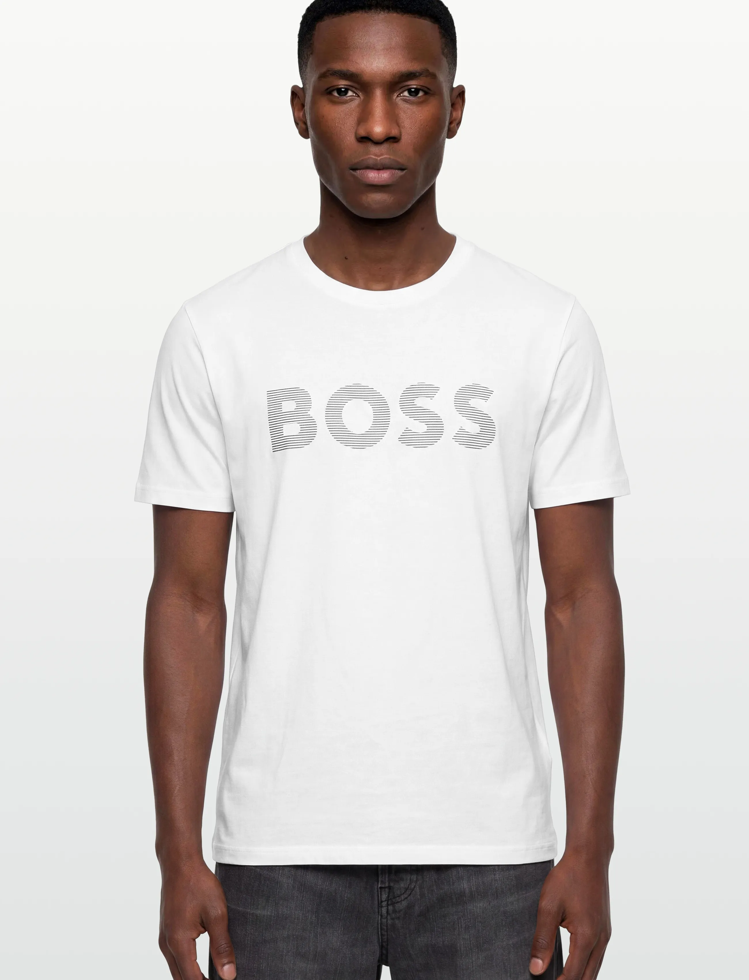 BOSS - Tee Active - lyhythihaiset - white - 3