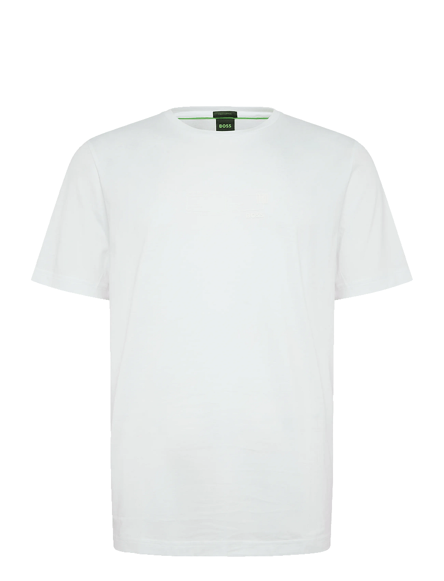 BOSS - Tee Pima DesertTech - oberteile & t-shirts - white - 0
