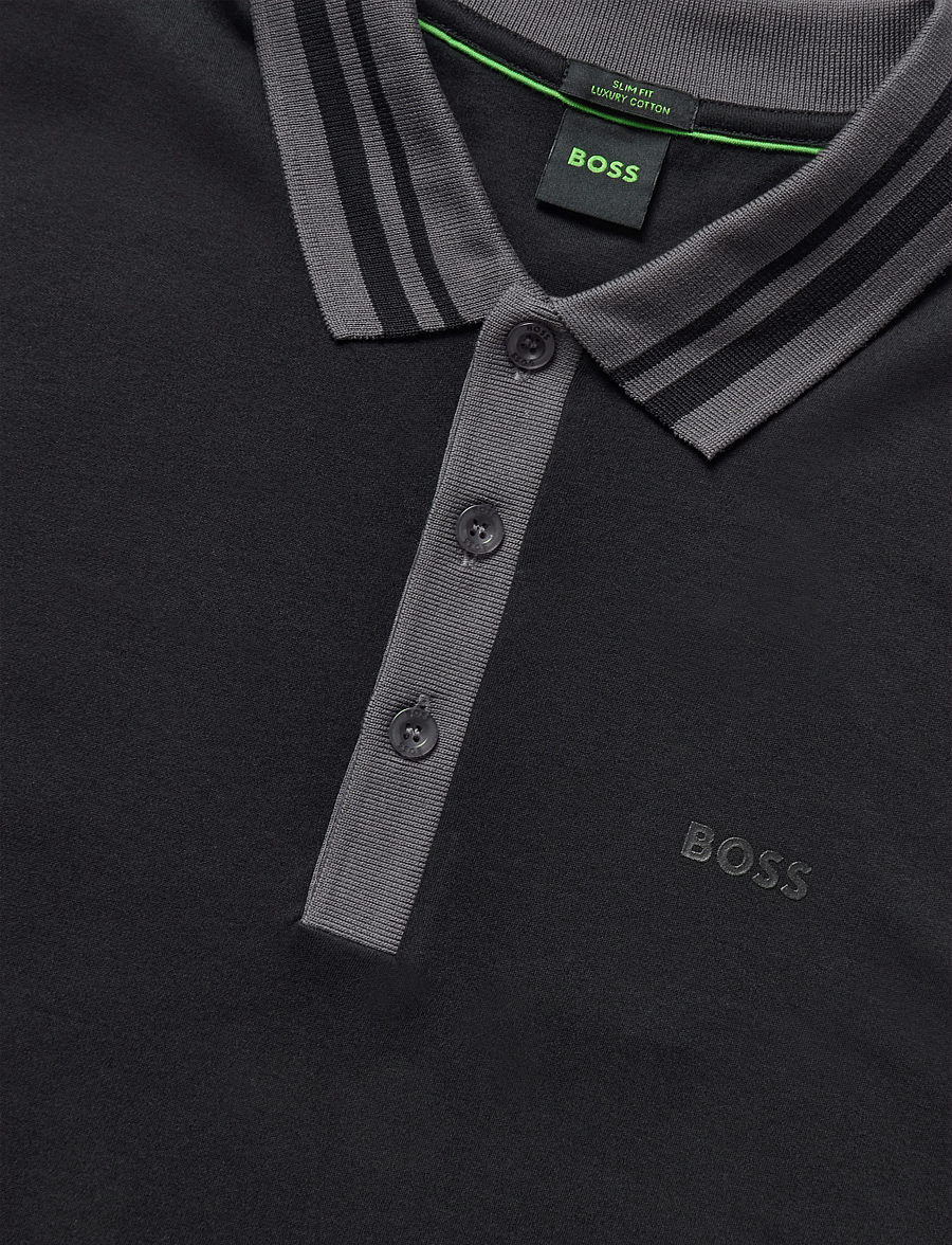 BOSS - Paule Tape - oberteile & t-shirts - black - 5