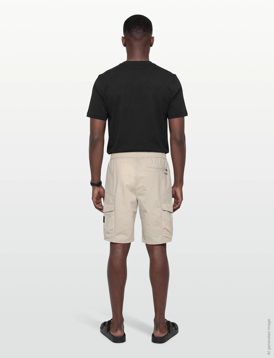 BOSS - S_Urbanex-Cargo - freizeit shorts - light beige - 4