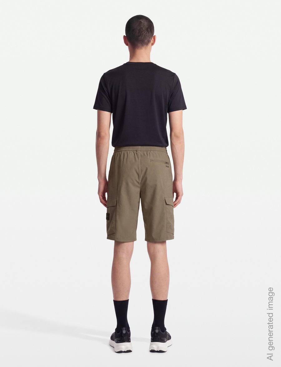 BOSS - S_Urbanex-Cargo - afslappede shorts - light/pastel green - 4