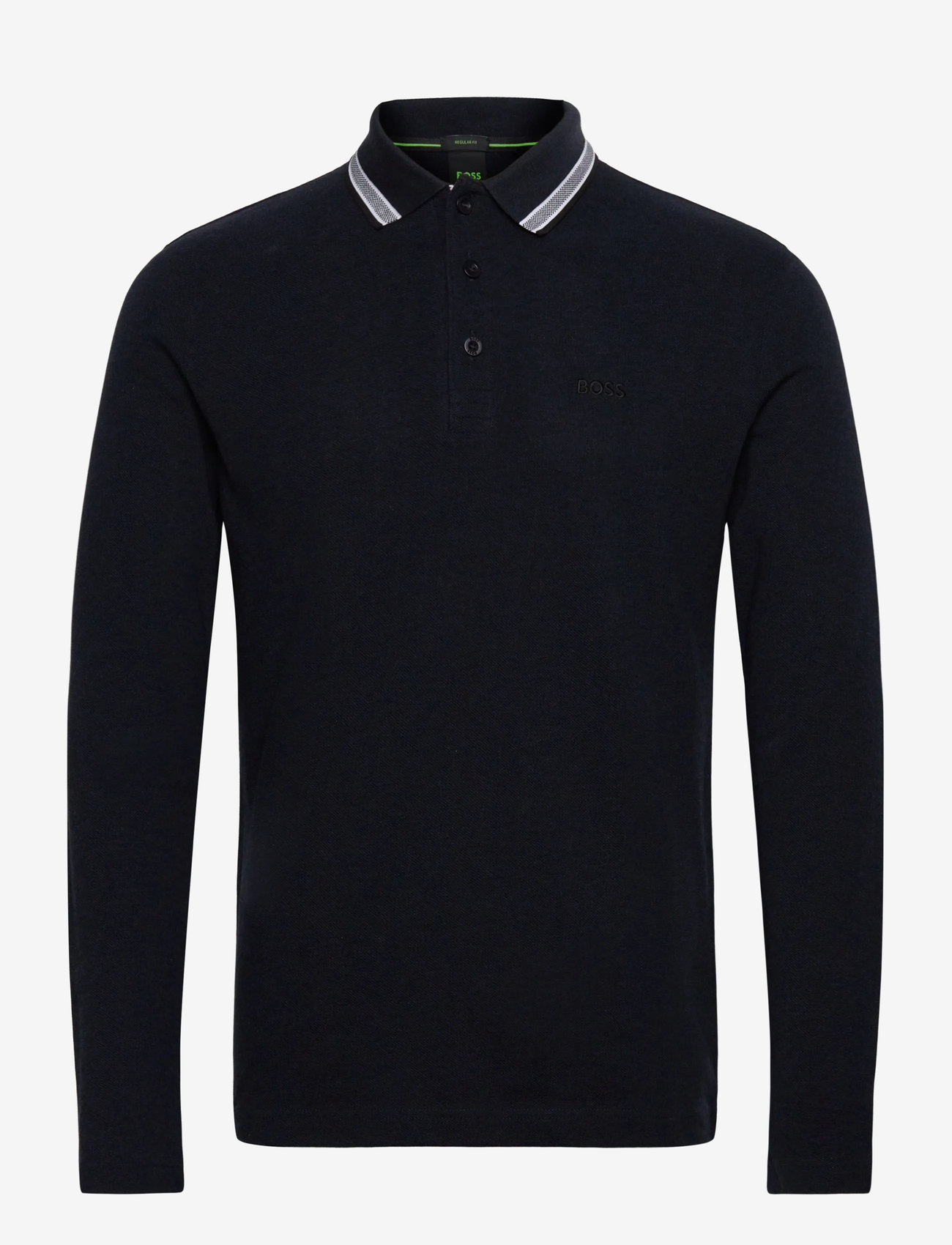 BOSS - Plisy - langærmede poloer - navy - 0