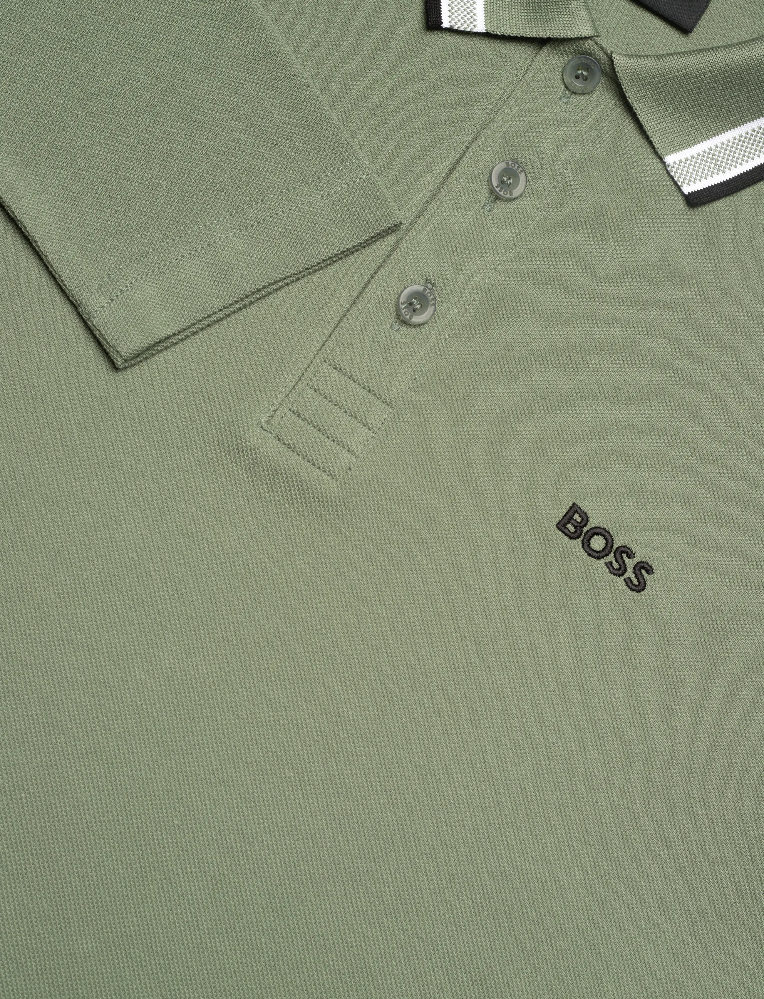 BOSS - Plisy - langærmede poloer - open green - 2