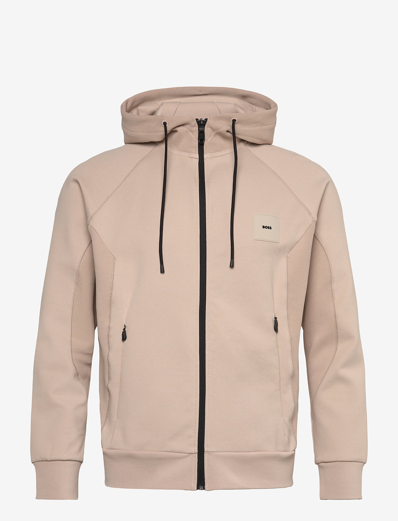 BOSS - Saggy Rib - huvtröjor - open beige - 0