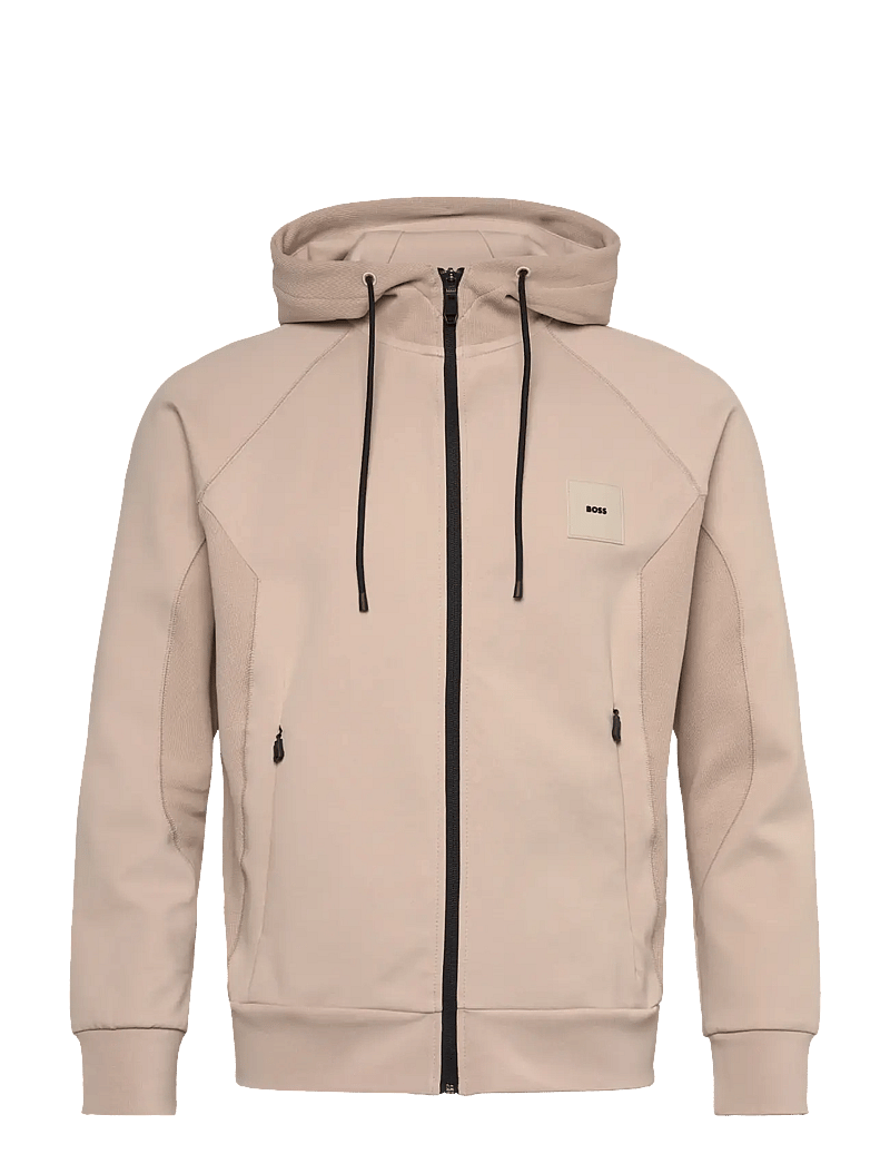 BOSS - Saggy Rib - huvtröjor - open beige - 0