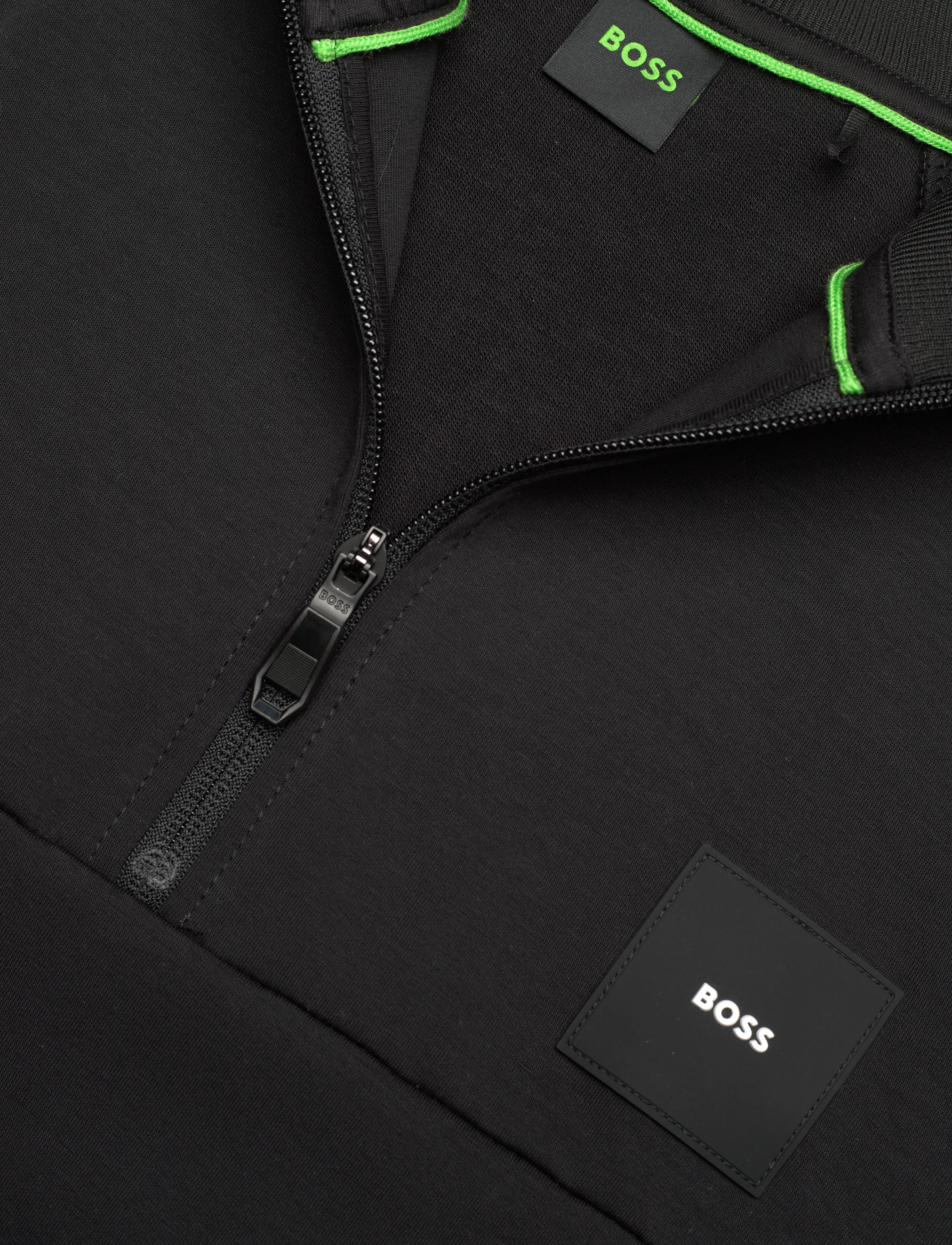 BOSS - Sweat Rib - flíspeysur og millilög - black - 2