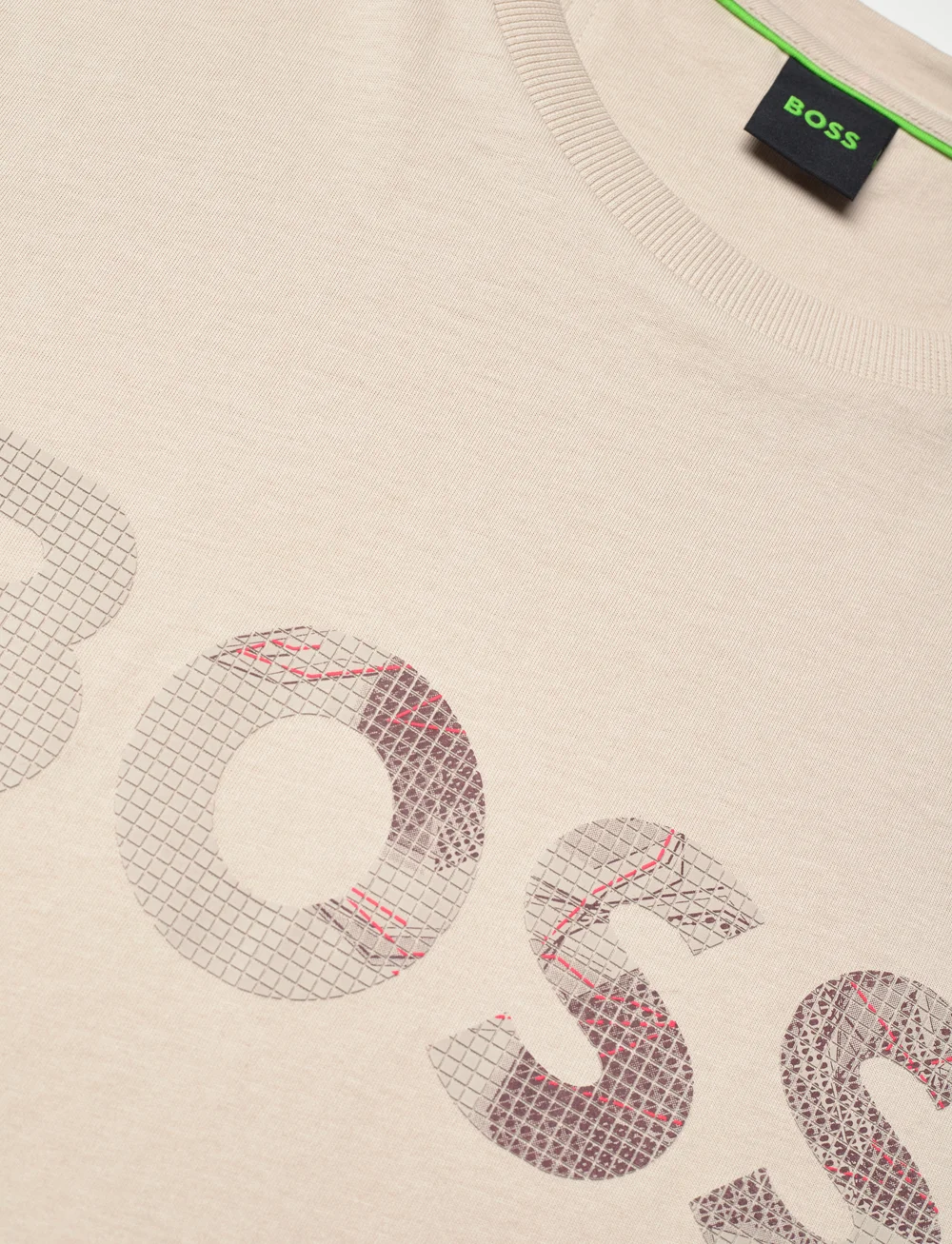 BOSS - Tee Logo Glamping - alussärgid ja t-särgid - open beige - 2