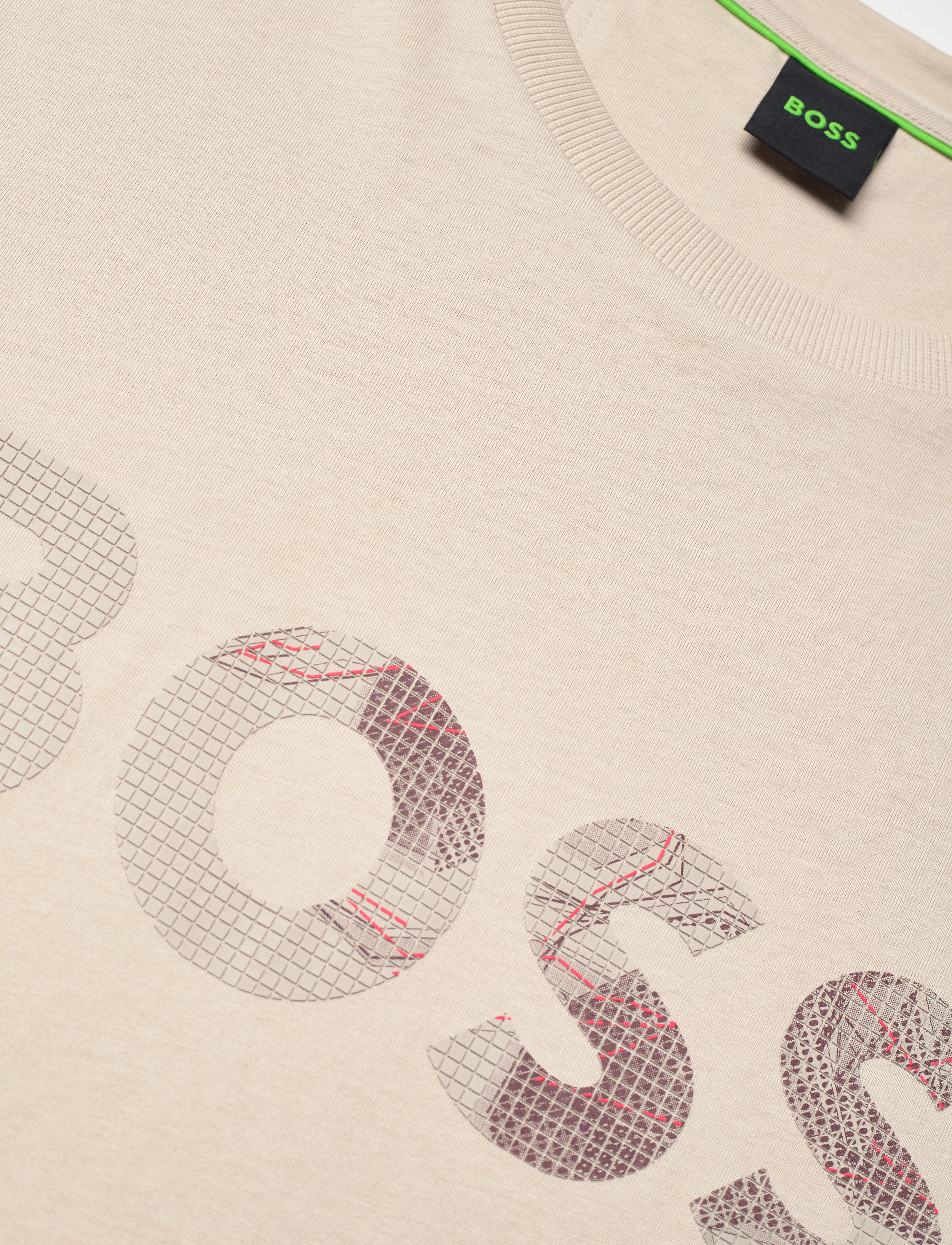 BOSS - Tee Logo Glamping - open beige - 2
