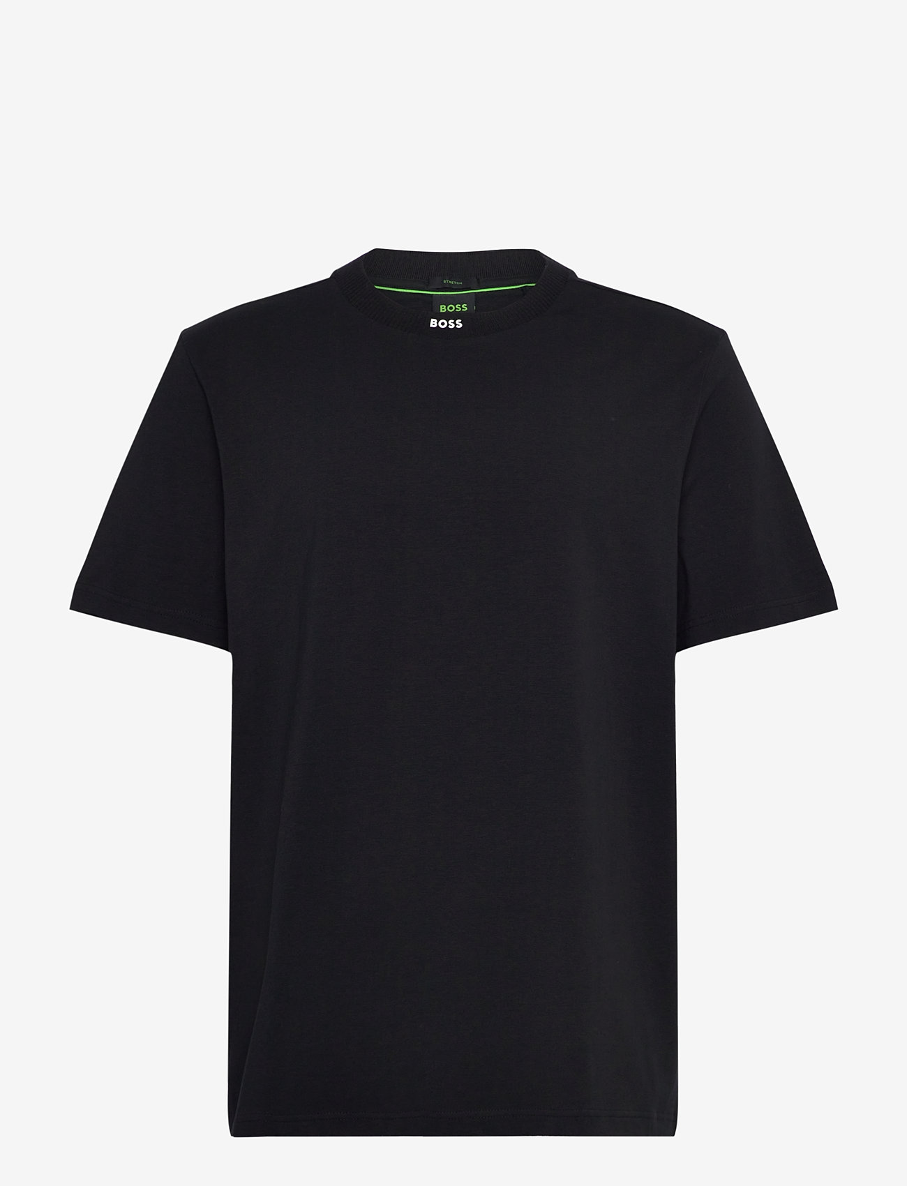 BOSS - Tee Rib - t-shirts - black - 0