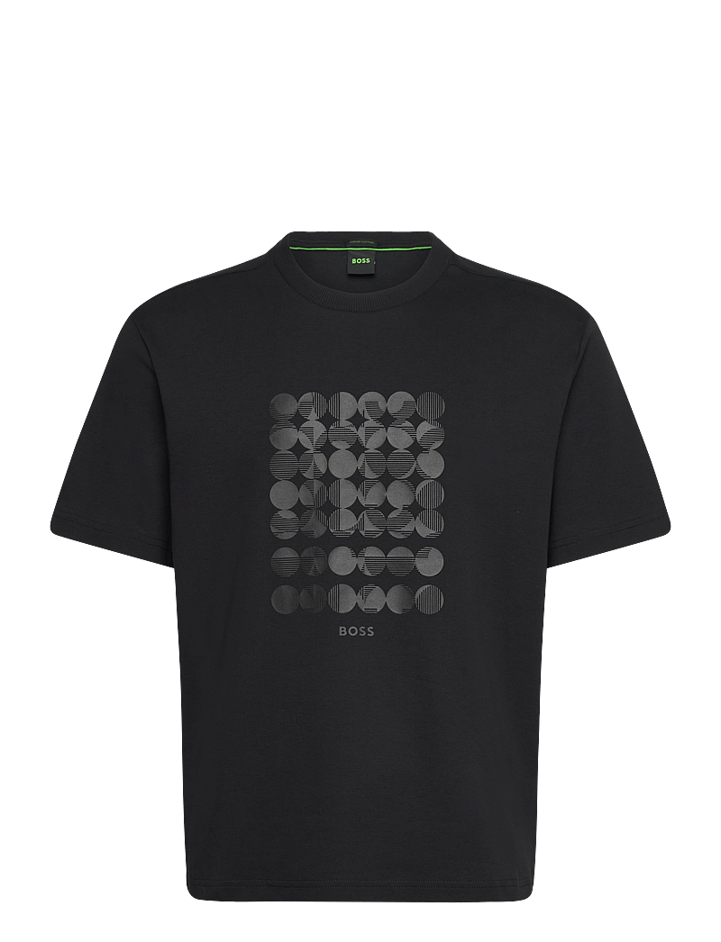 BOSS - Tee Print Striped C - alussärgid ja t-särgid - black - 0