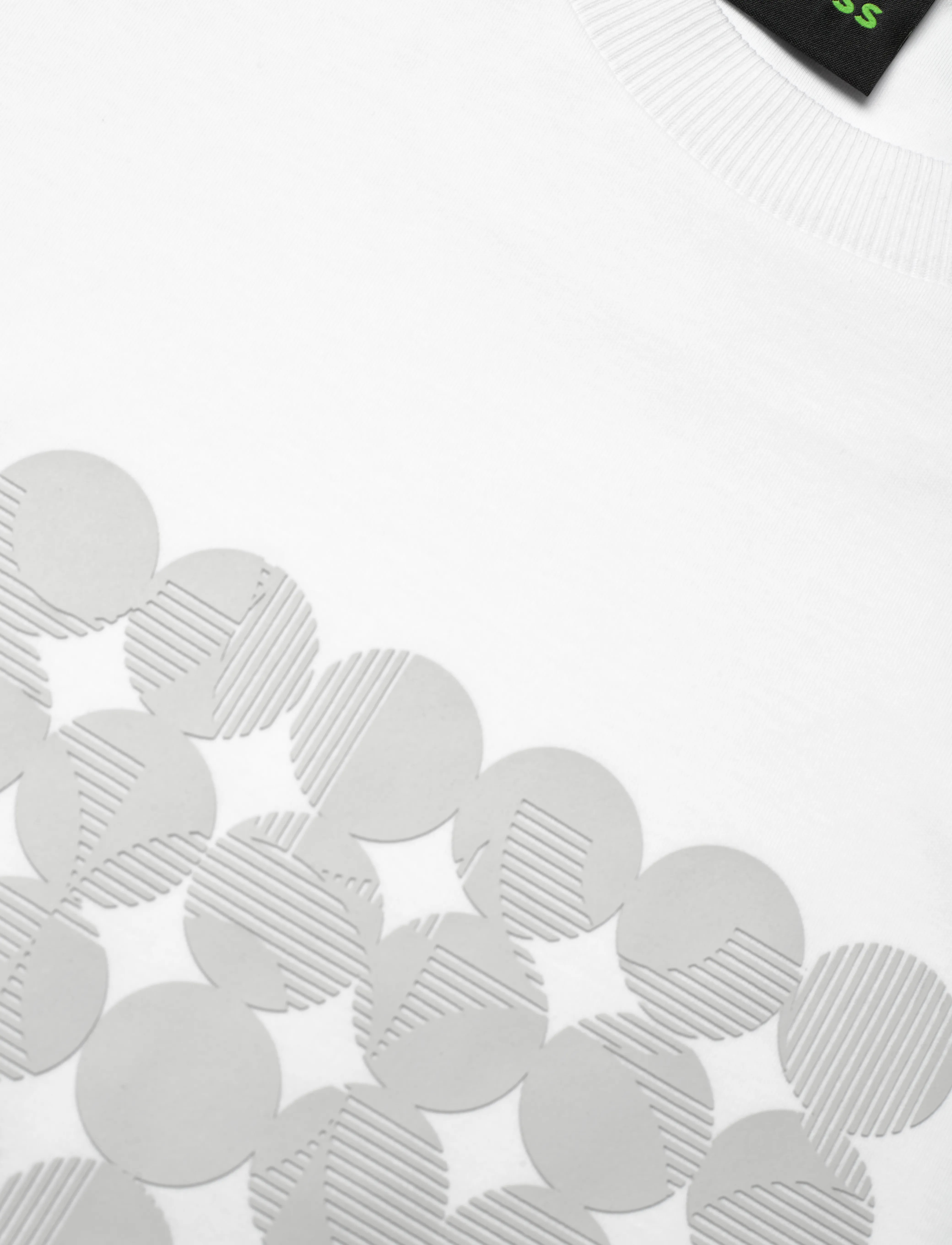 BOSS - Tee Print Striped C - kortærmede t-shirts - white - 2