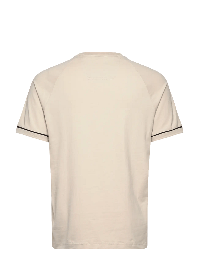 BOSS - Tee Rib AC - oberteile & t-shirts - open beige - 1