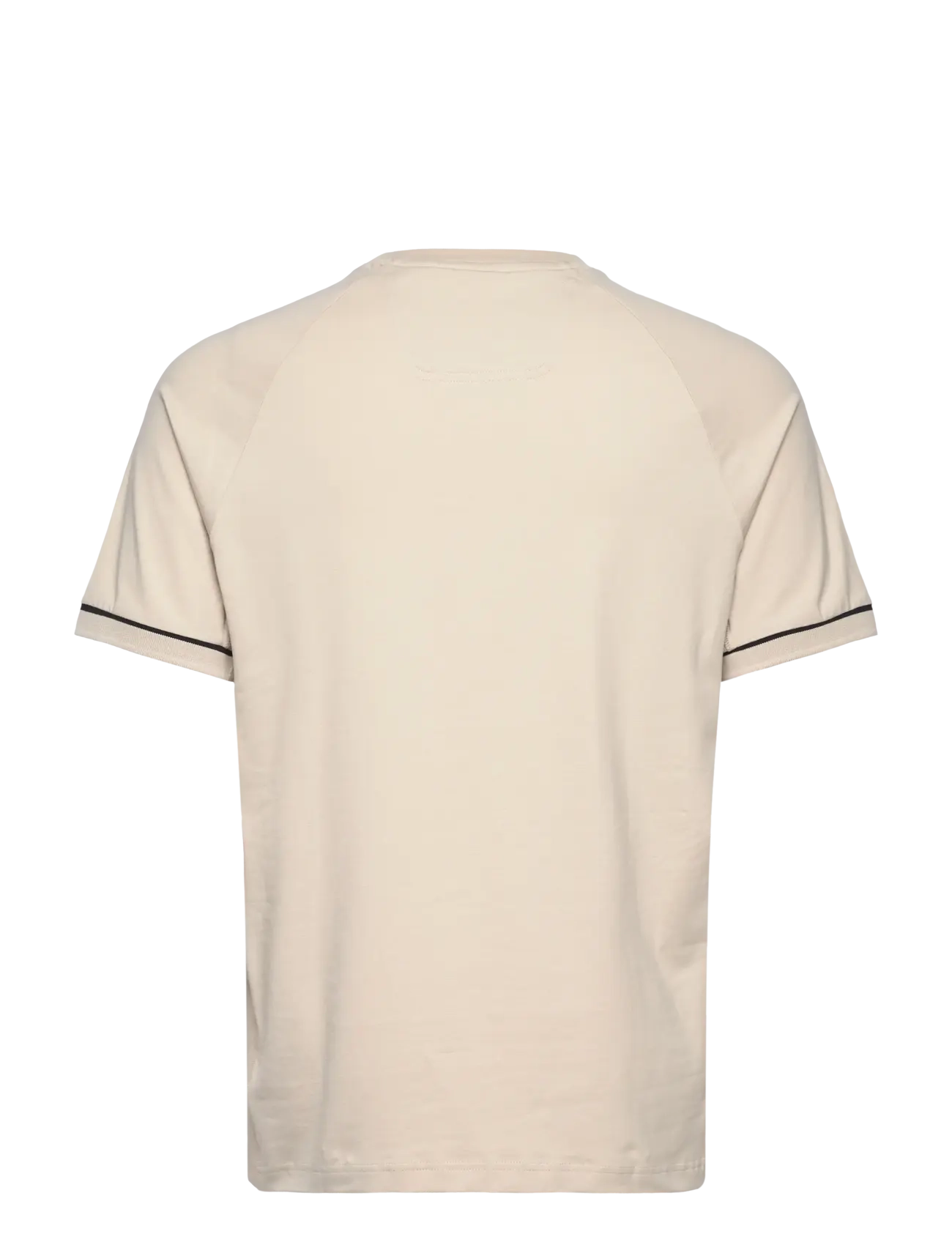 BOSS - Tee Rib AC - oberteile & t-shirts - open beige - 1