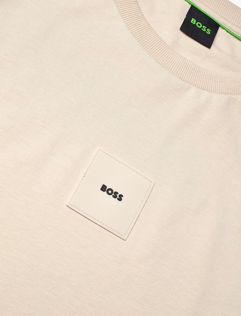 BOSS - Tee Rib AC - oberteile & t-shirts - open beige - 2