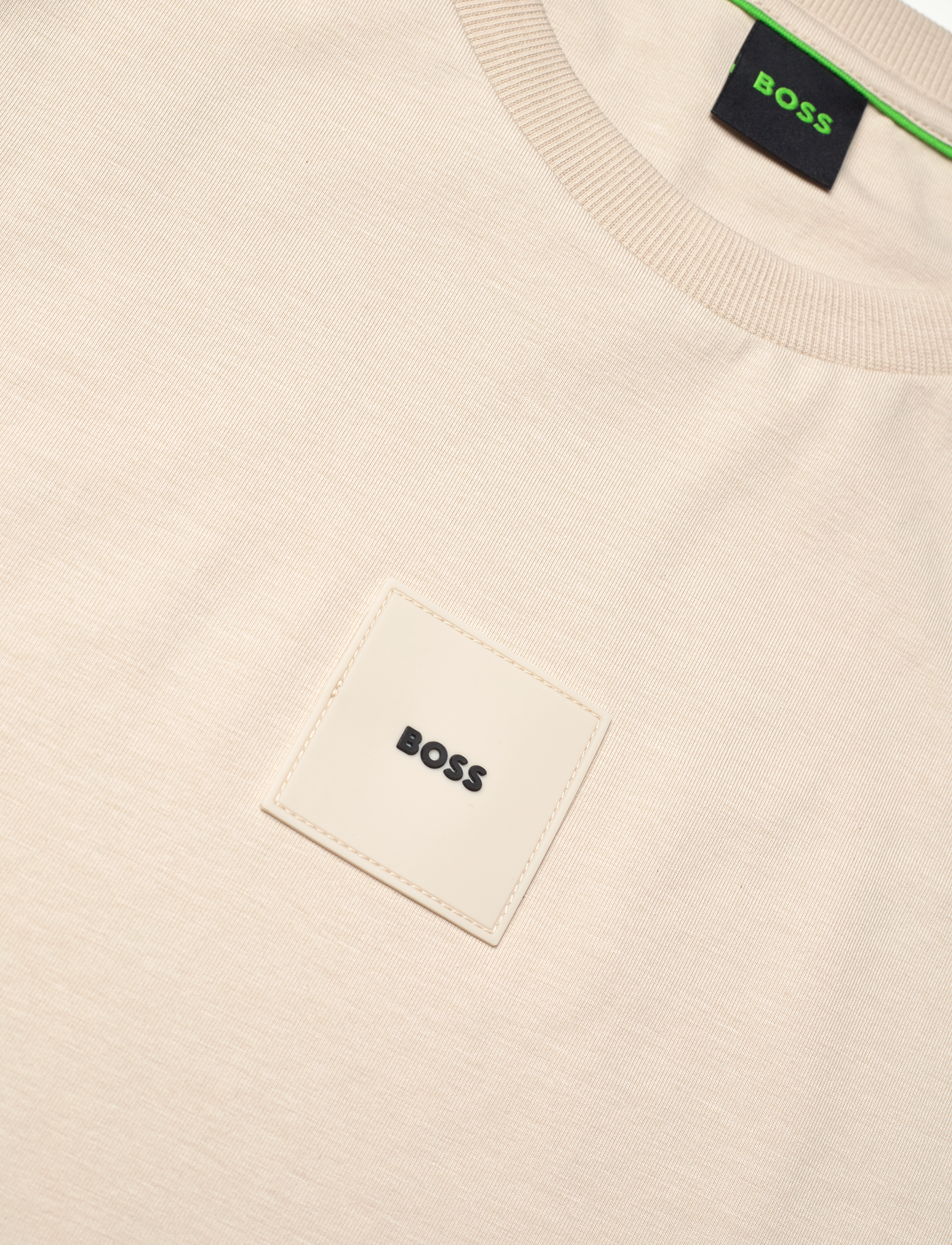 BOSS - Tee Rib AC - t-särgid - open beige - 2