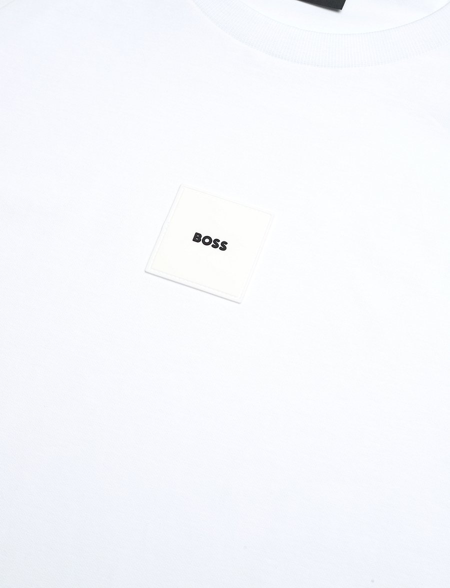 BOSS - Tee Rib AC - oberteile & t-shirts - white - 2