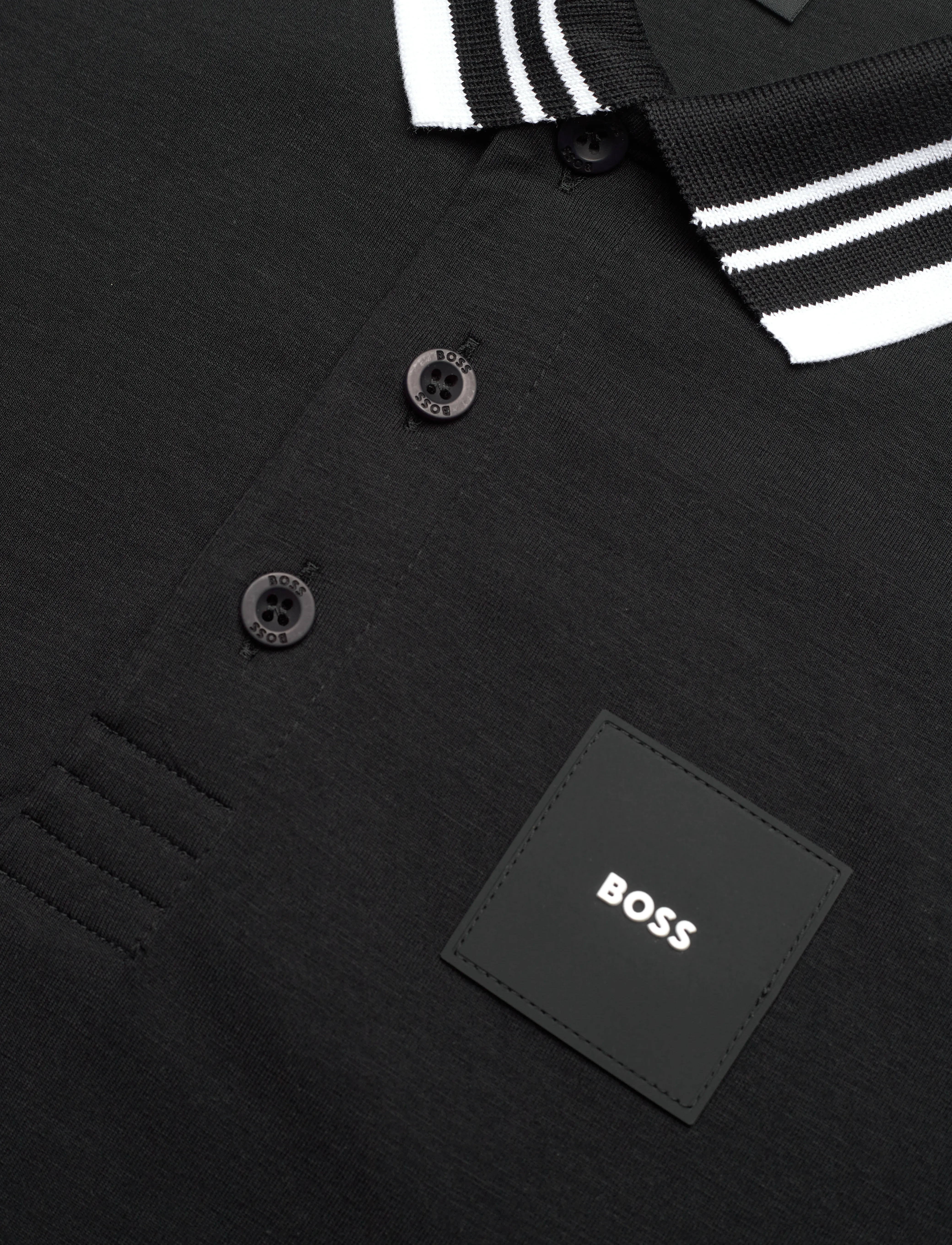BOSS - Paddy Rib - lyhythihaiset - black - 2