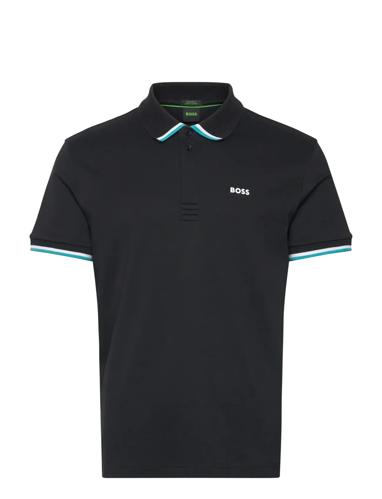 BOSS Paddy Lux Heritage - Poloer - BLACK / black