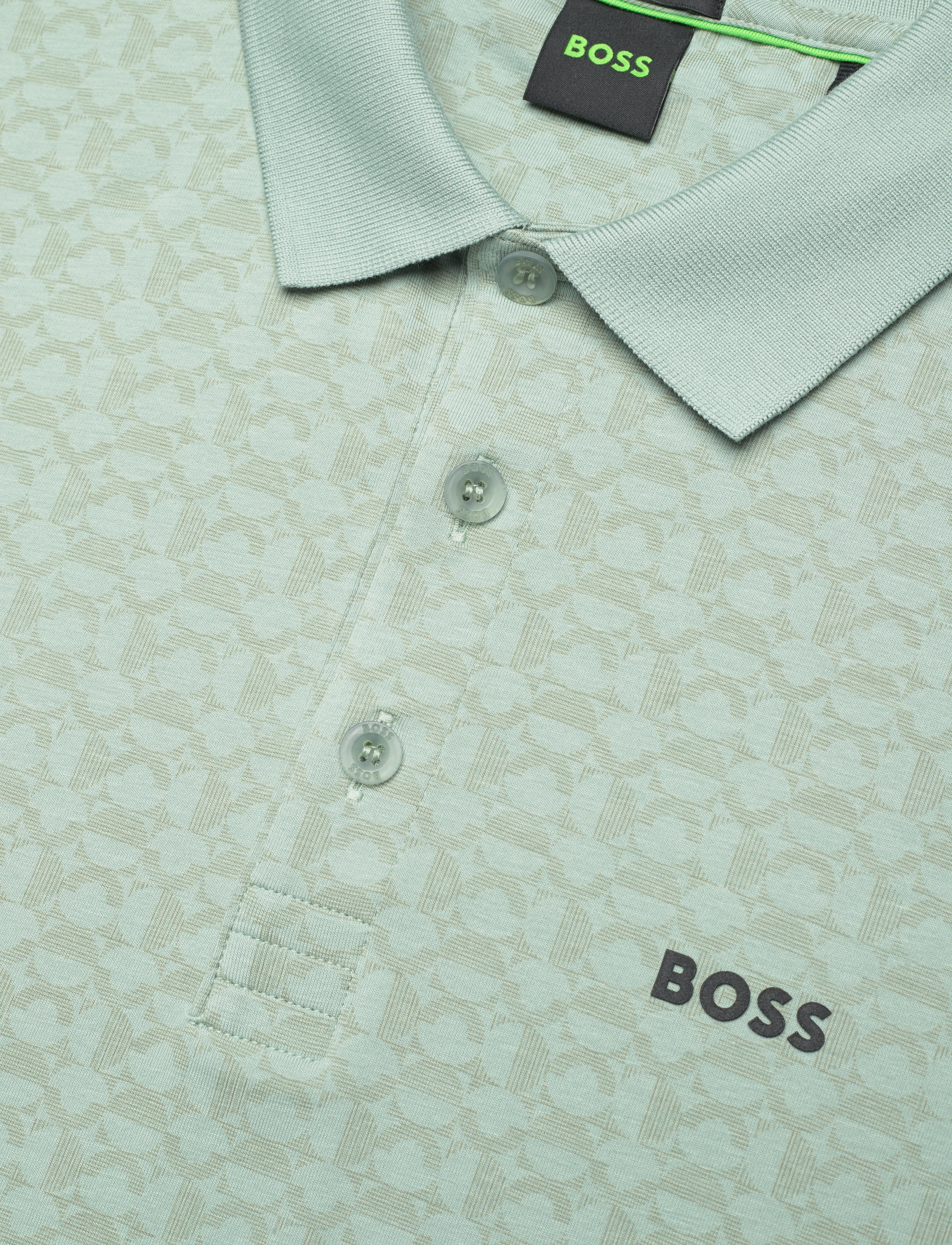 BOSS - Paddy Striped C - short-sleeved polos - open green - 2