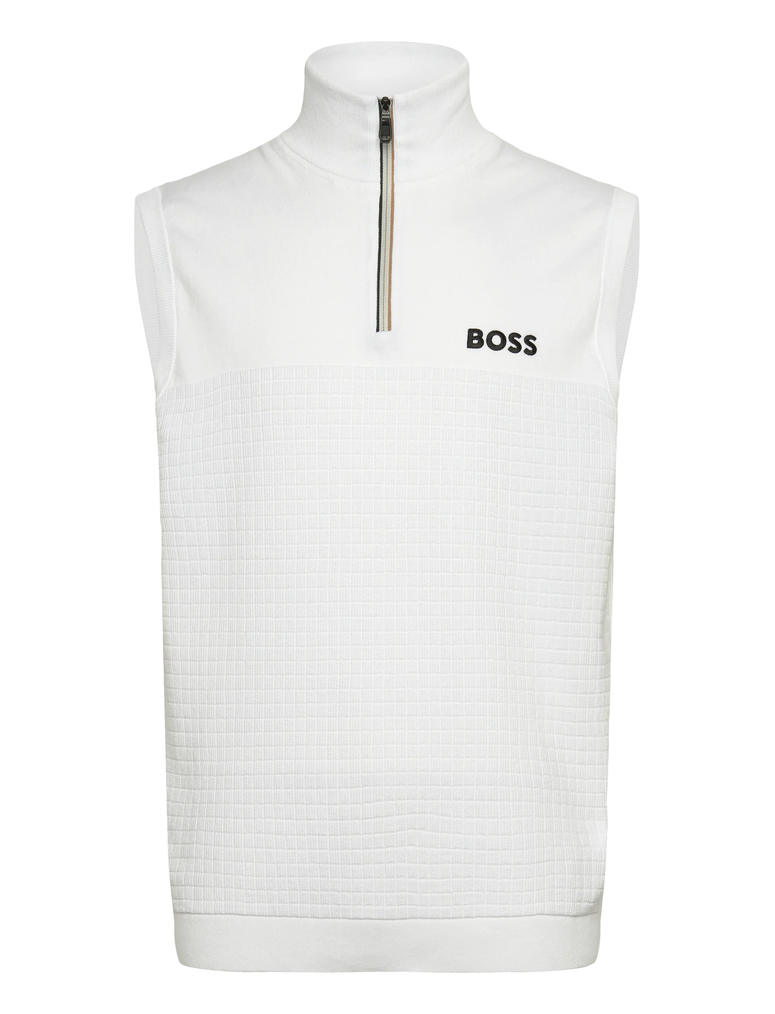 BOSS K_Birdie Vest-1 - Westen - WHITE / white