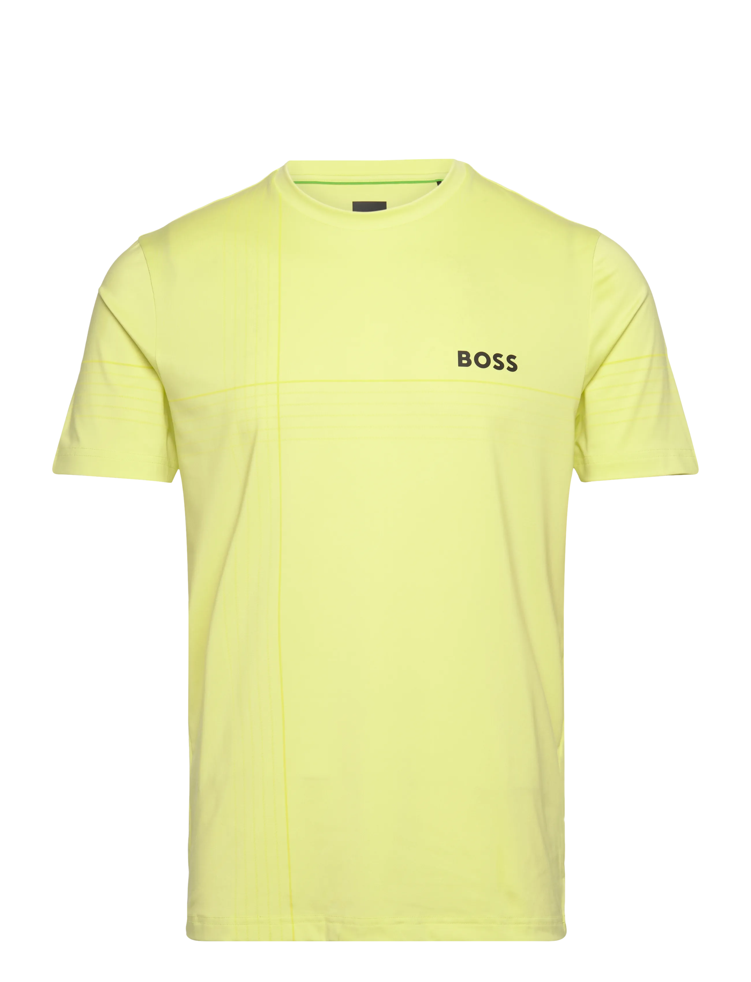 BOSS Tee Check TOC - Deals - LIGHT/PASTEL GREEN / yellow