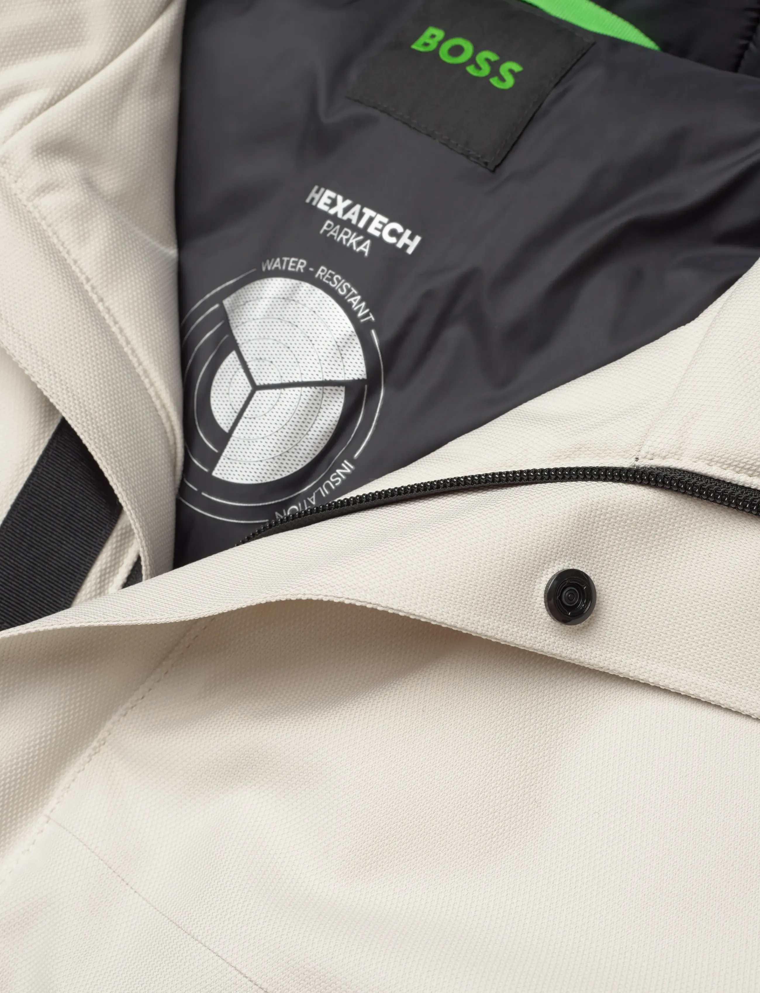 BOSS - OW_Hexatech Parka - sportsjakker - open white - 3