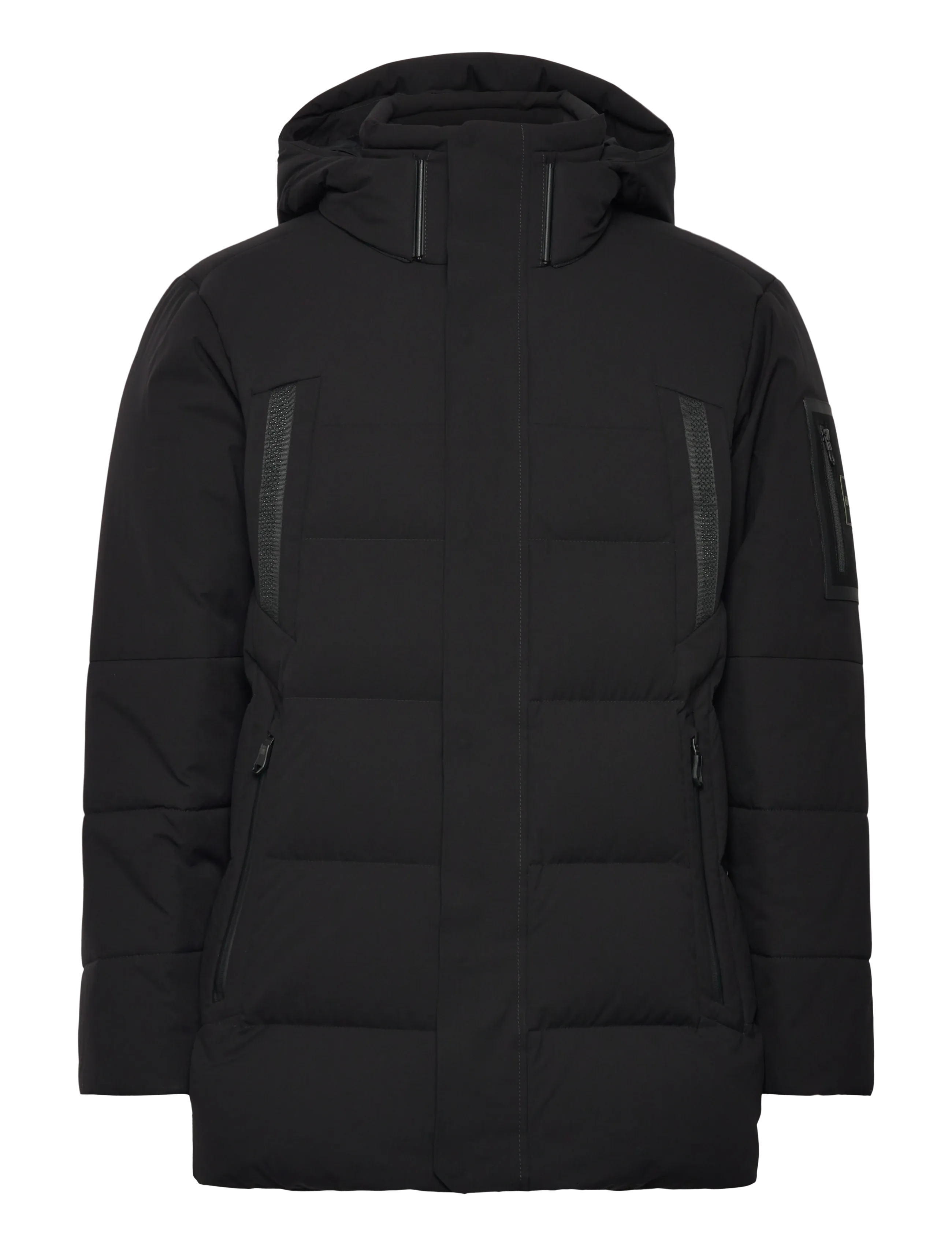 BOSS Ow_Block-X Parka, Mænd, Vatteret Parka, Sort, Str: XXXL