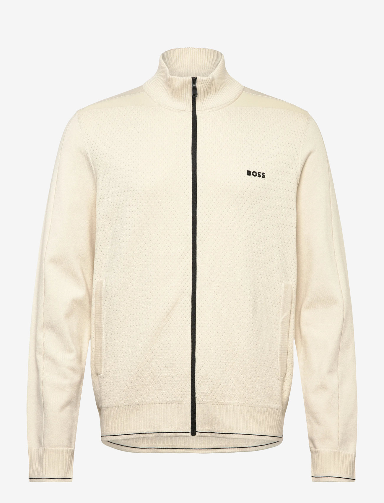 BOSS - KN_League FZ - fullzip strik - open white - 0