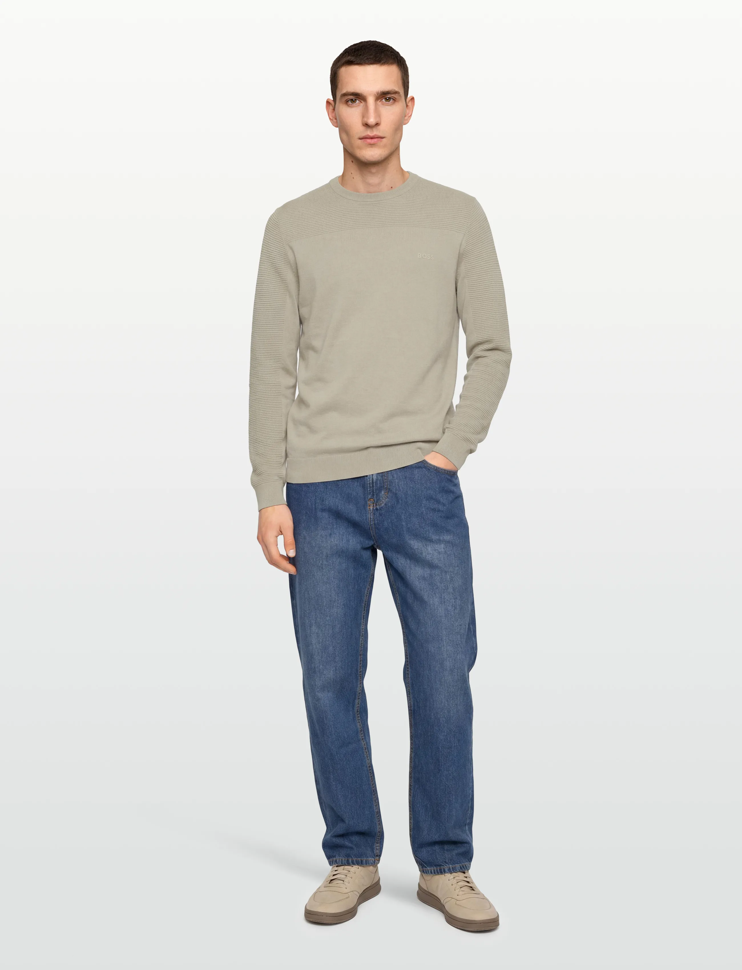 BOSS Kn_Momentum-X Cn, 3XL, Green, Sport Sweatshirts & Hoodies > Sport Knitwear, Herre