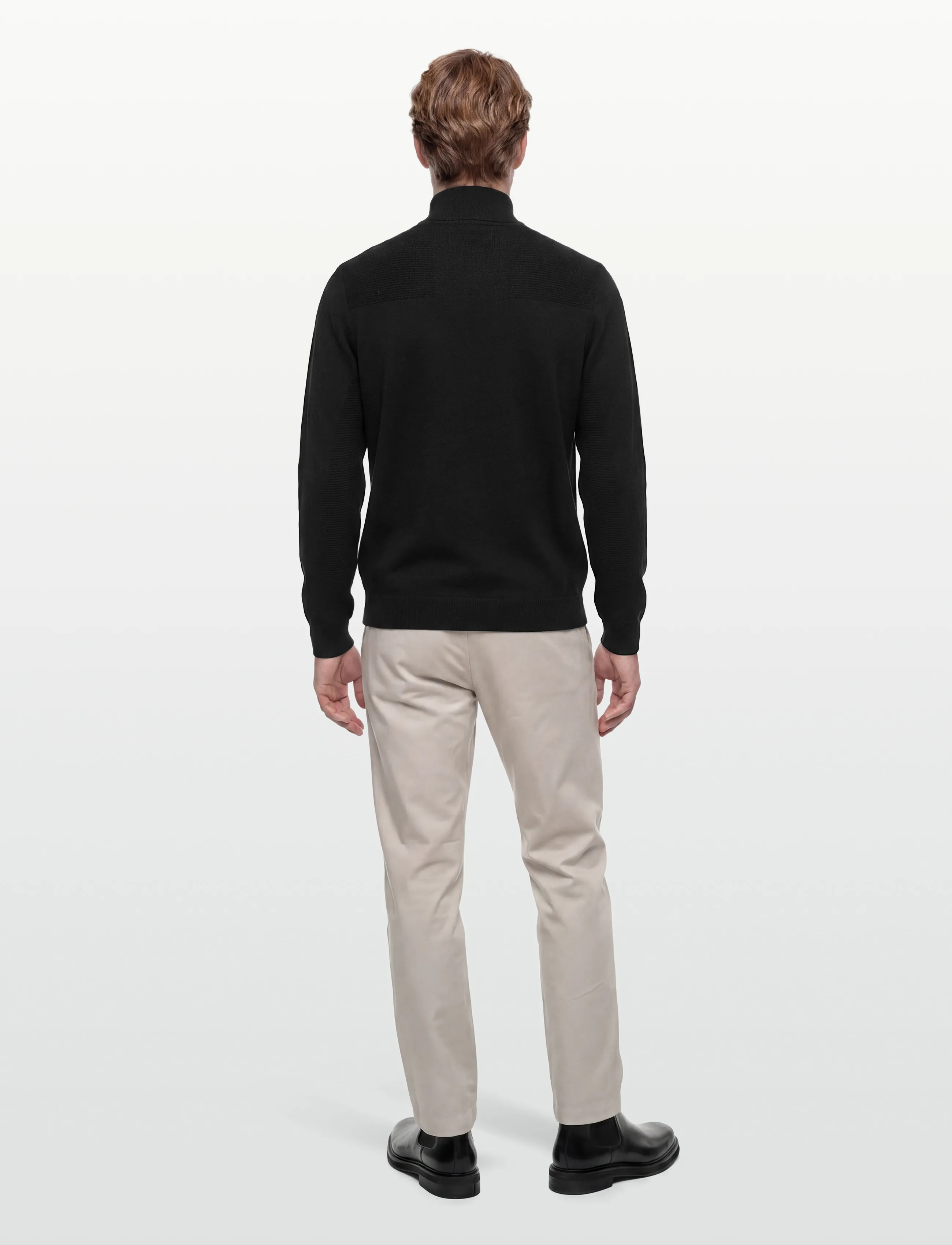 BOSS - KN_Momentum-X QZ - fleece og mellemlag - black - 4