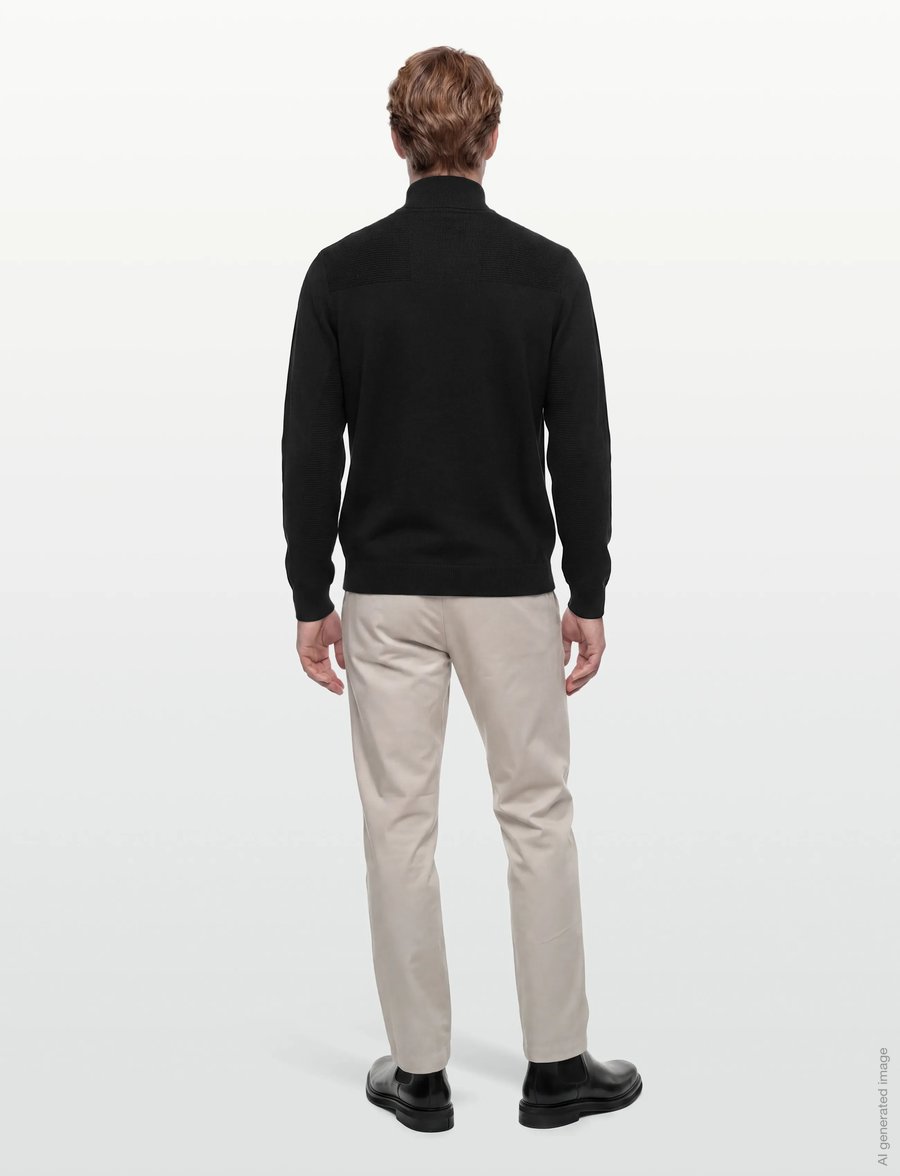 BOSS - KN_Momentum-X QZ - fleece og mellemlag - black - 4