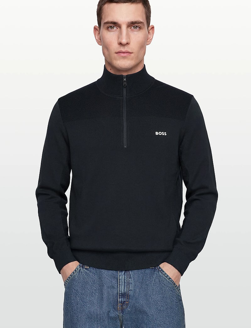 BOSS - KN_Momentum-X QZ - fleece & midlayer - dark blue - 3