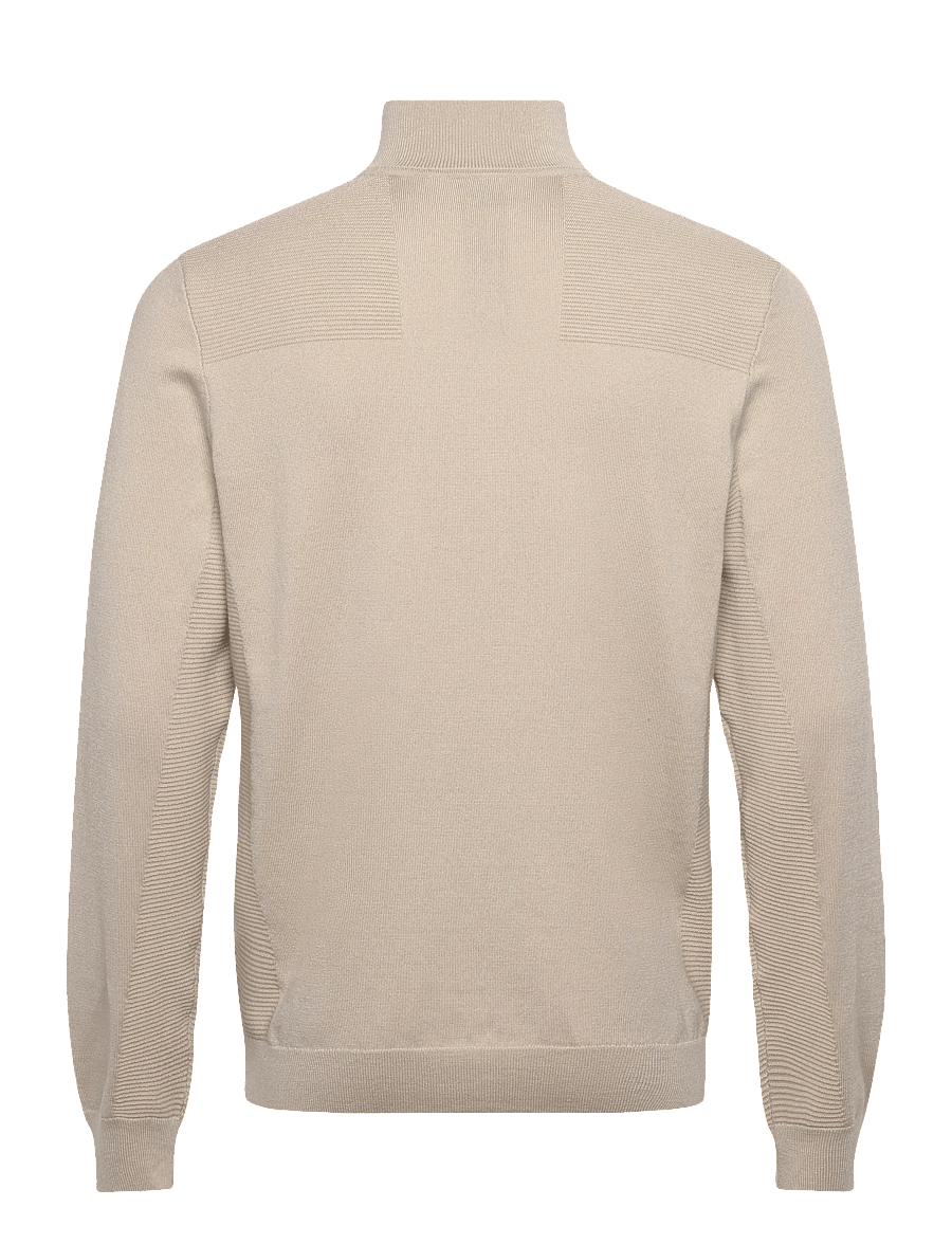 BOSS - KN_Momentum-X QZ - fleece og mellemlag - light beige - 1