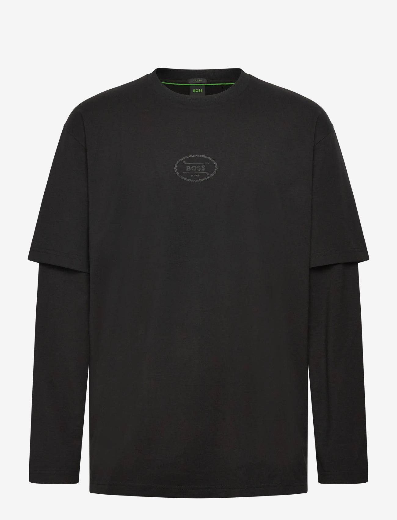 BOSS - TS_Hole19 Togn - langarmshirts - black - 0