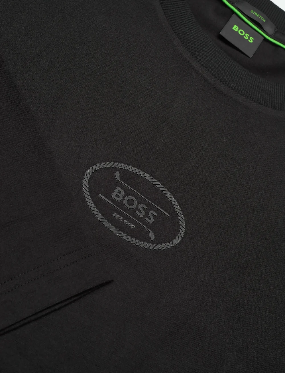 BOSS - TS_Hole19 Togn - langarmshirts - black - 2