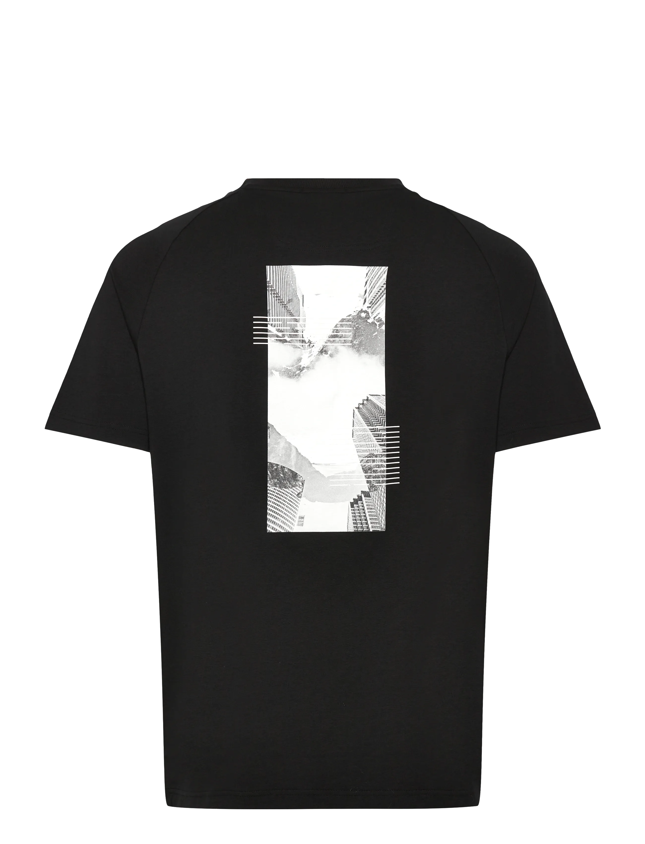 BOSS - Tee Stripe Zone - oberteile & t-shirts - black - 1