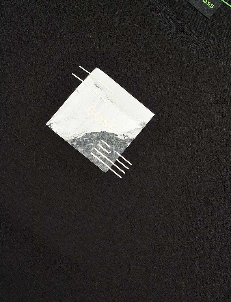 BOSS - Tee Stripe Zone - t-shirts - black - 2