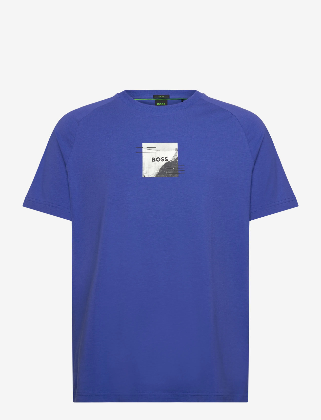 BOSS - Tee Stripe Zone - t-shirts - medium blue - 0