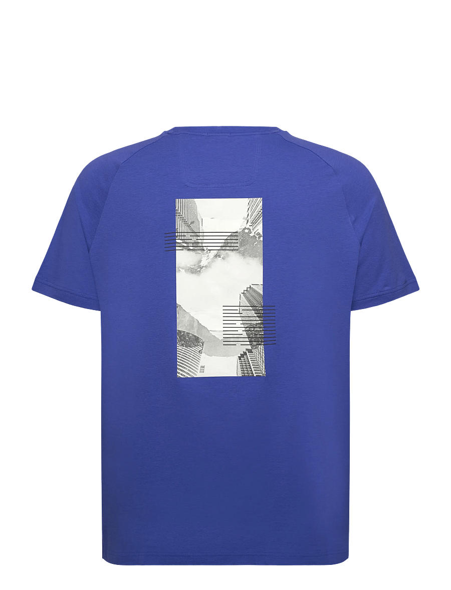 BOSS - Tee Stripe Zone - oberteile & t-shirts - medium blue - 1