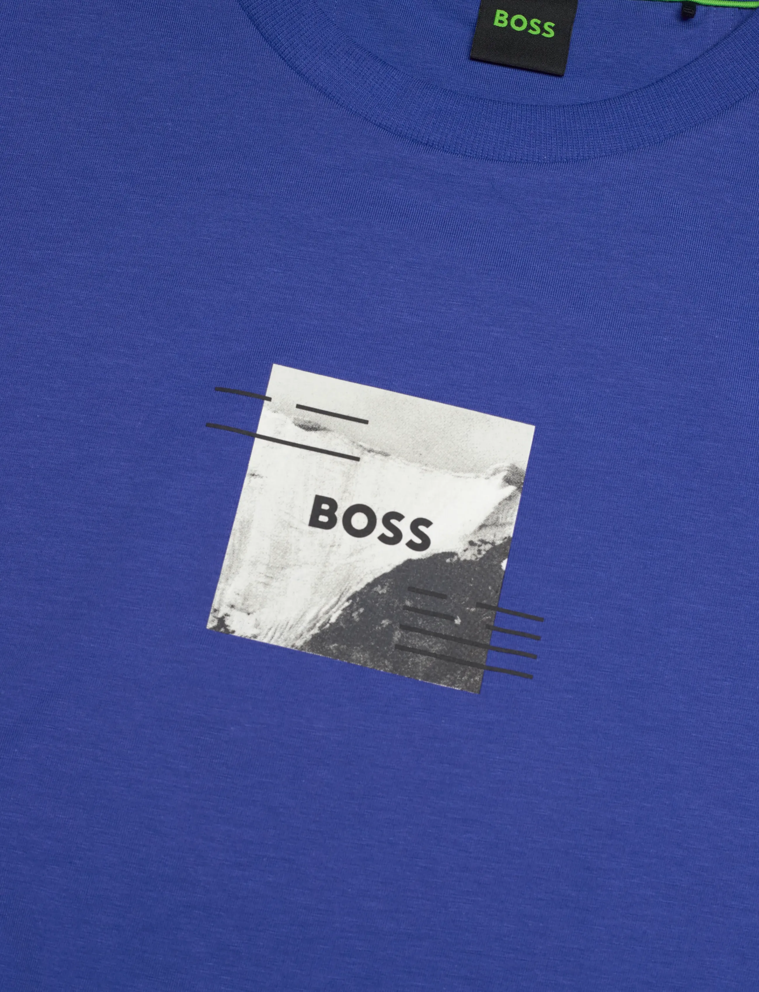 BOSS - Tee Stripe Zone - short-sleeved t-shirts - medium blue - 2