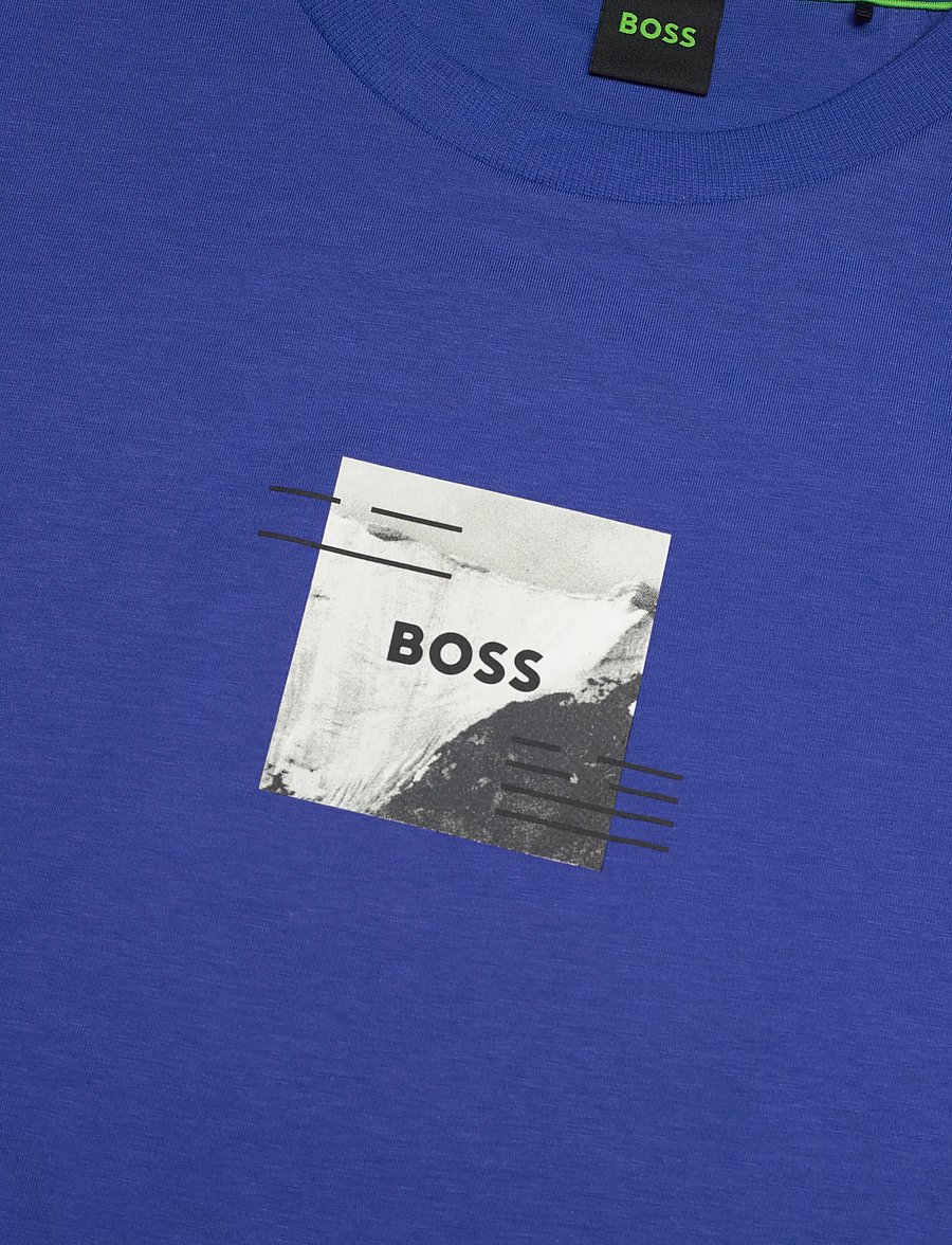 BOSS - Tee Stripe Zone - oberteile & t-shirts - medium blue - 2